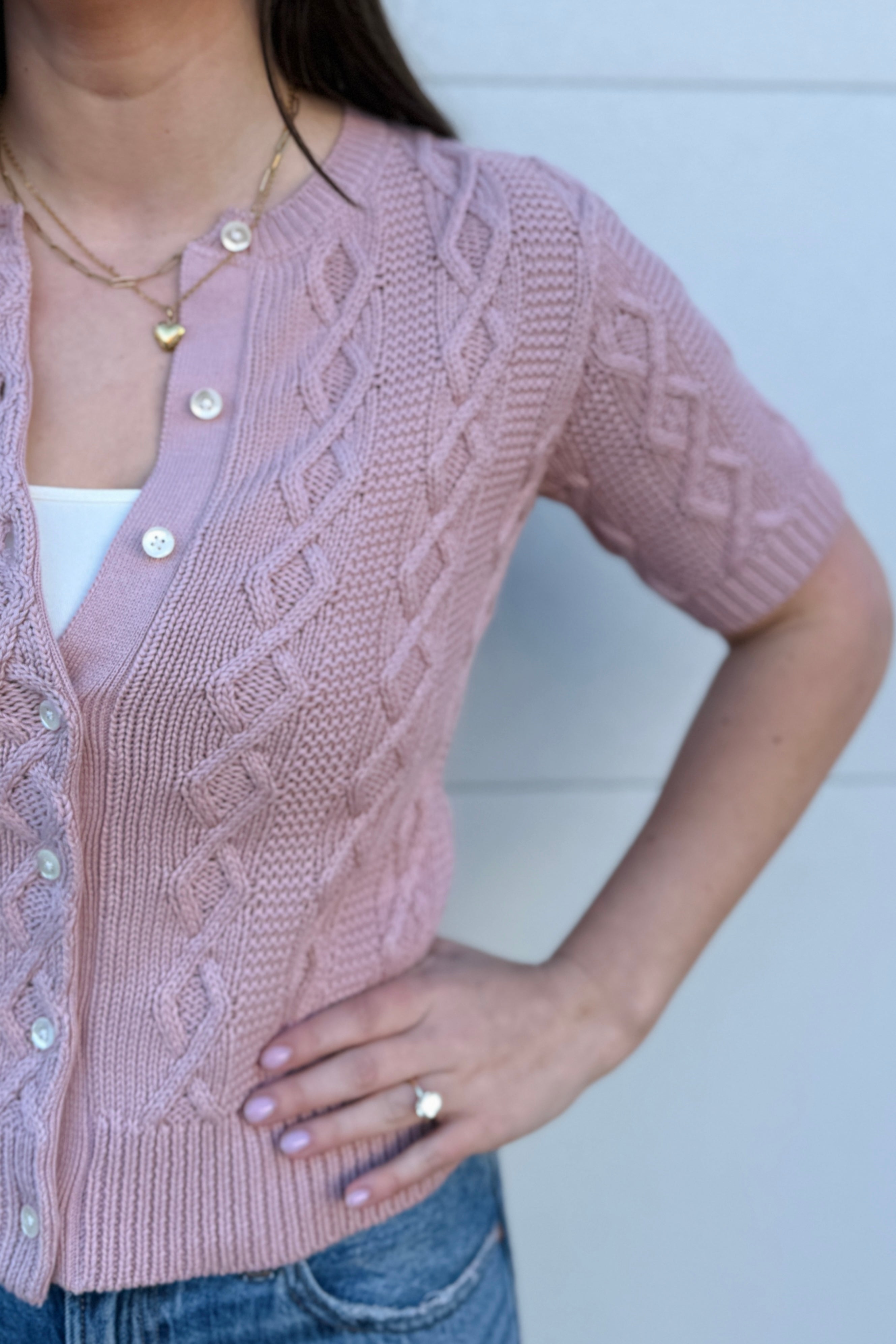 Cable-Knit Cardigan
