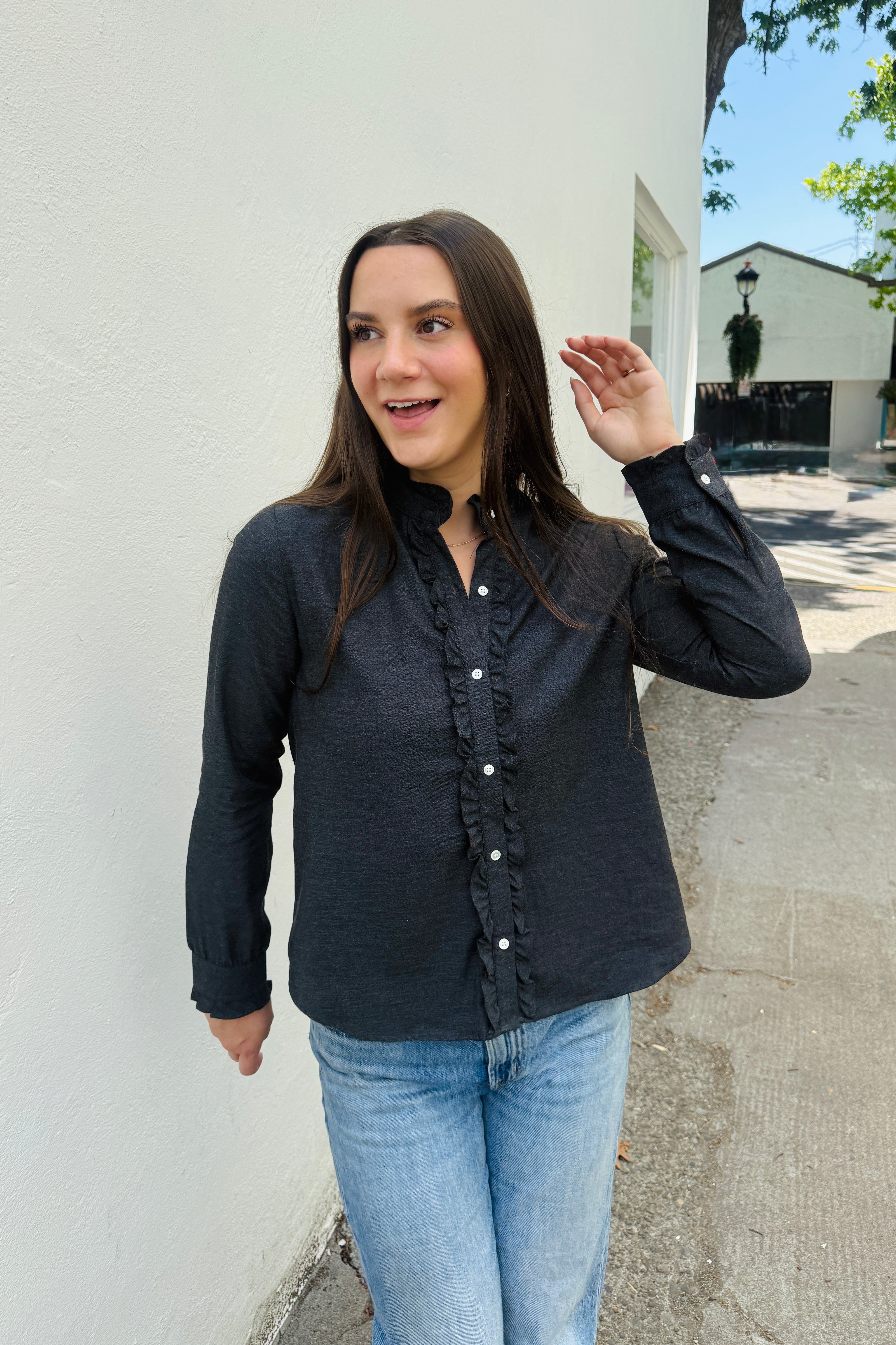 Channing Ruffle Shirt