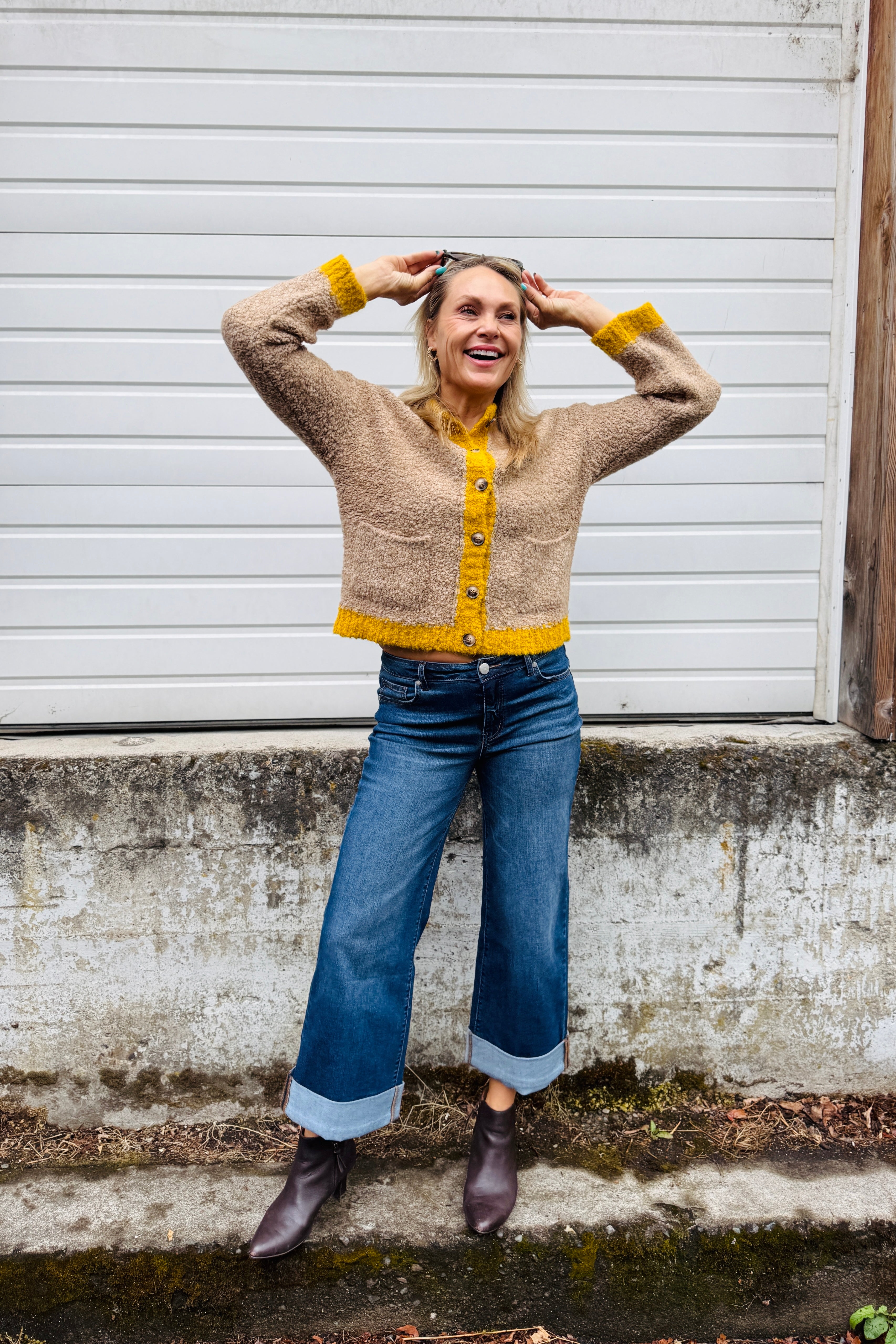 Block Trim Cardigan
