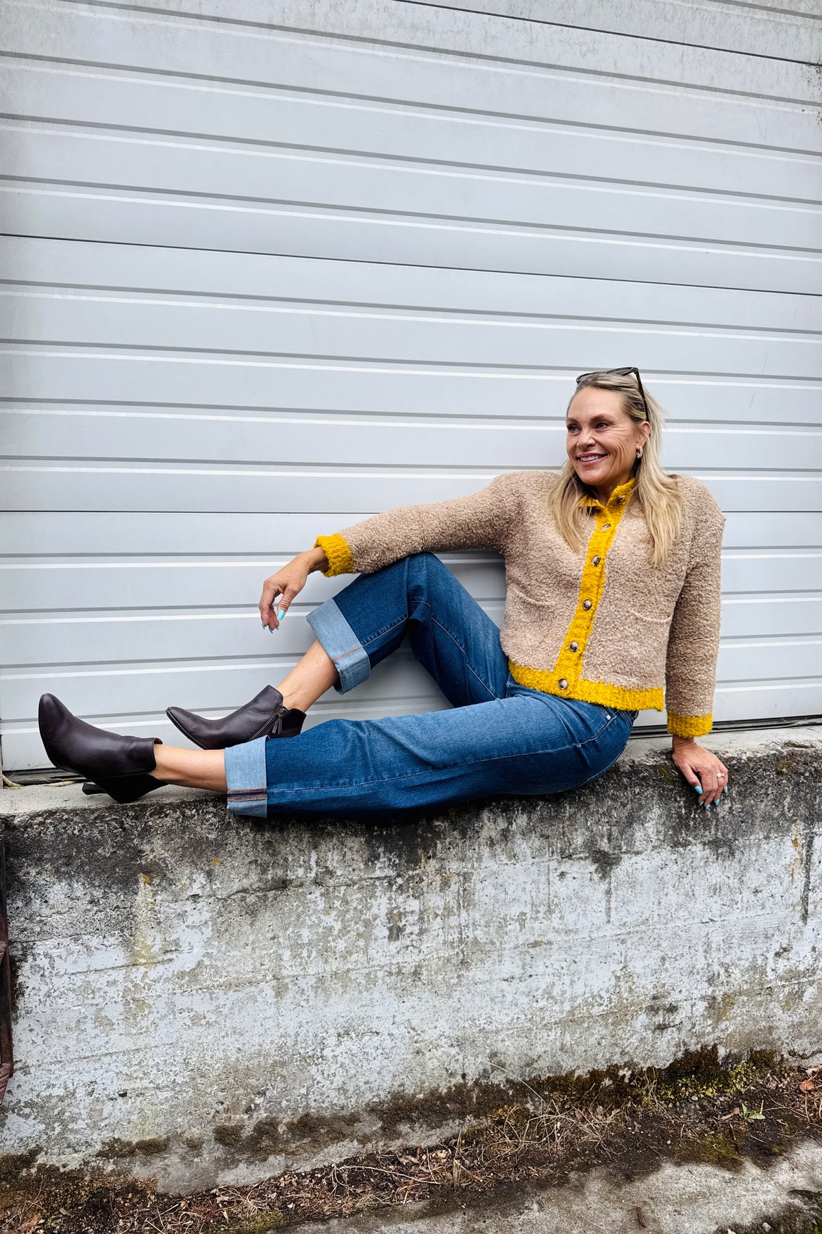 Block Trim Cardigan