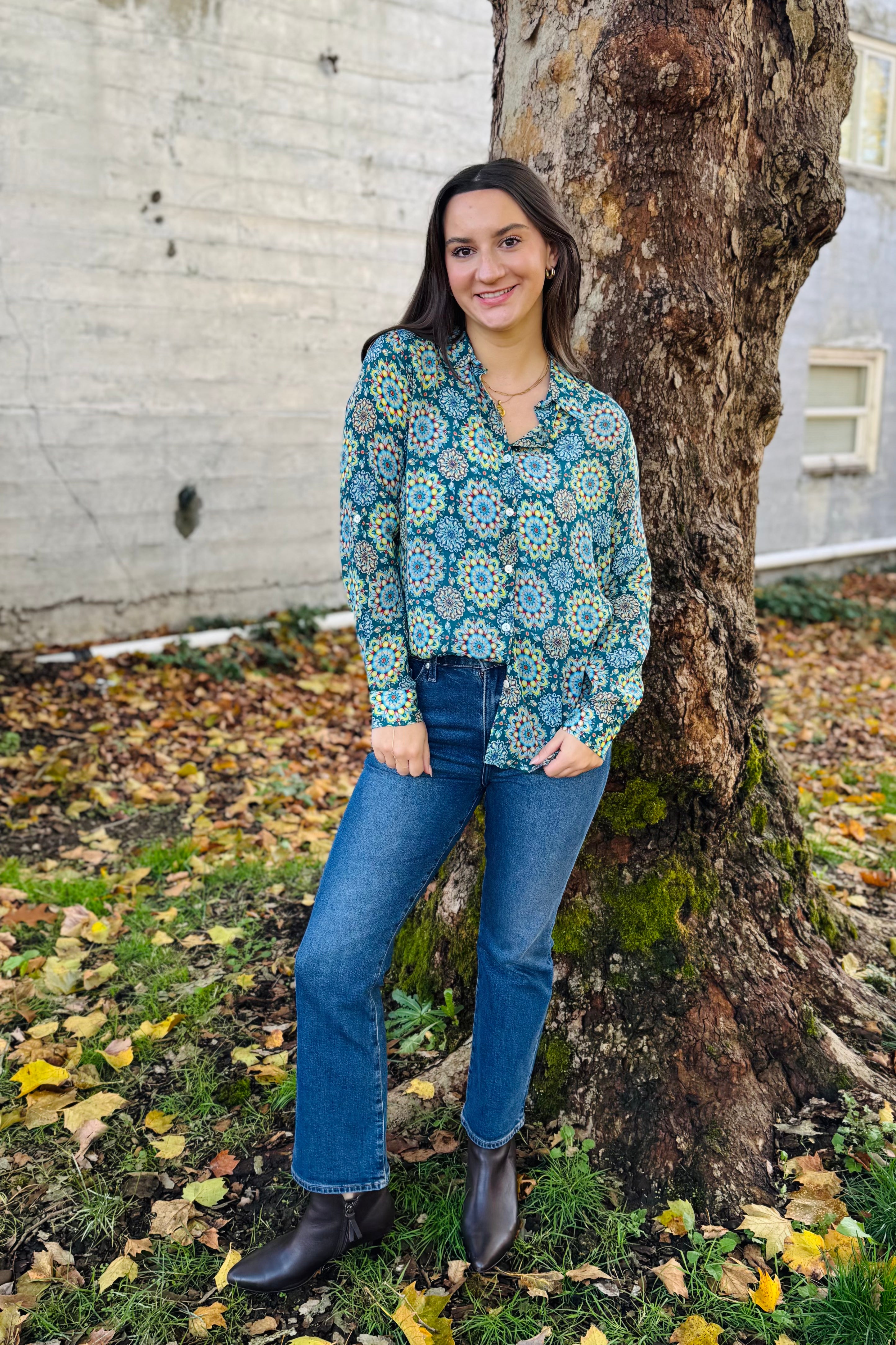 Button-Up With Roll Sleeve