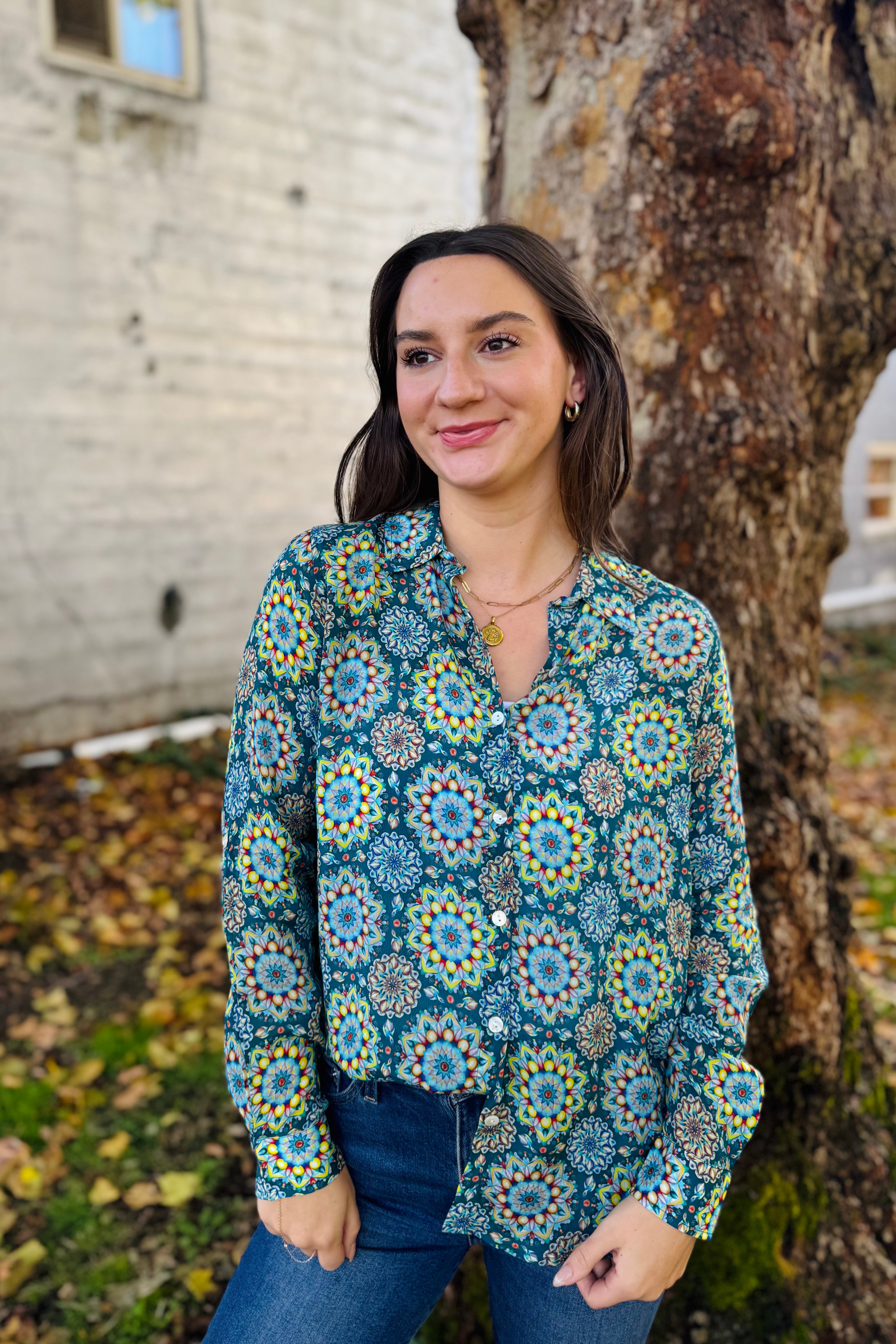 Button-Up With Roll Sleeve