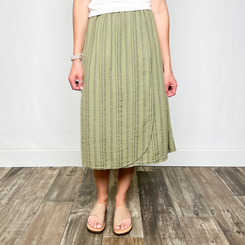 Charming Wrap Midi Skirt