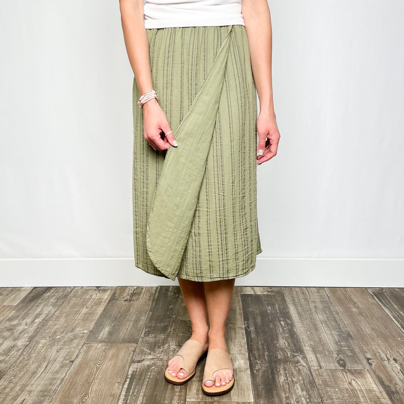Charming Wrap Midi Skirt
