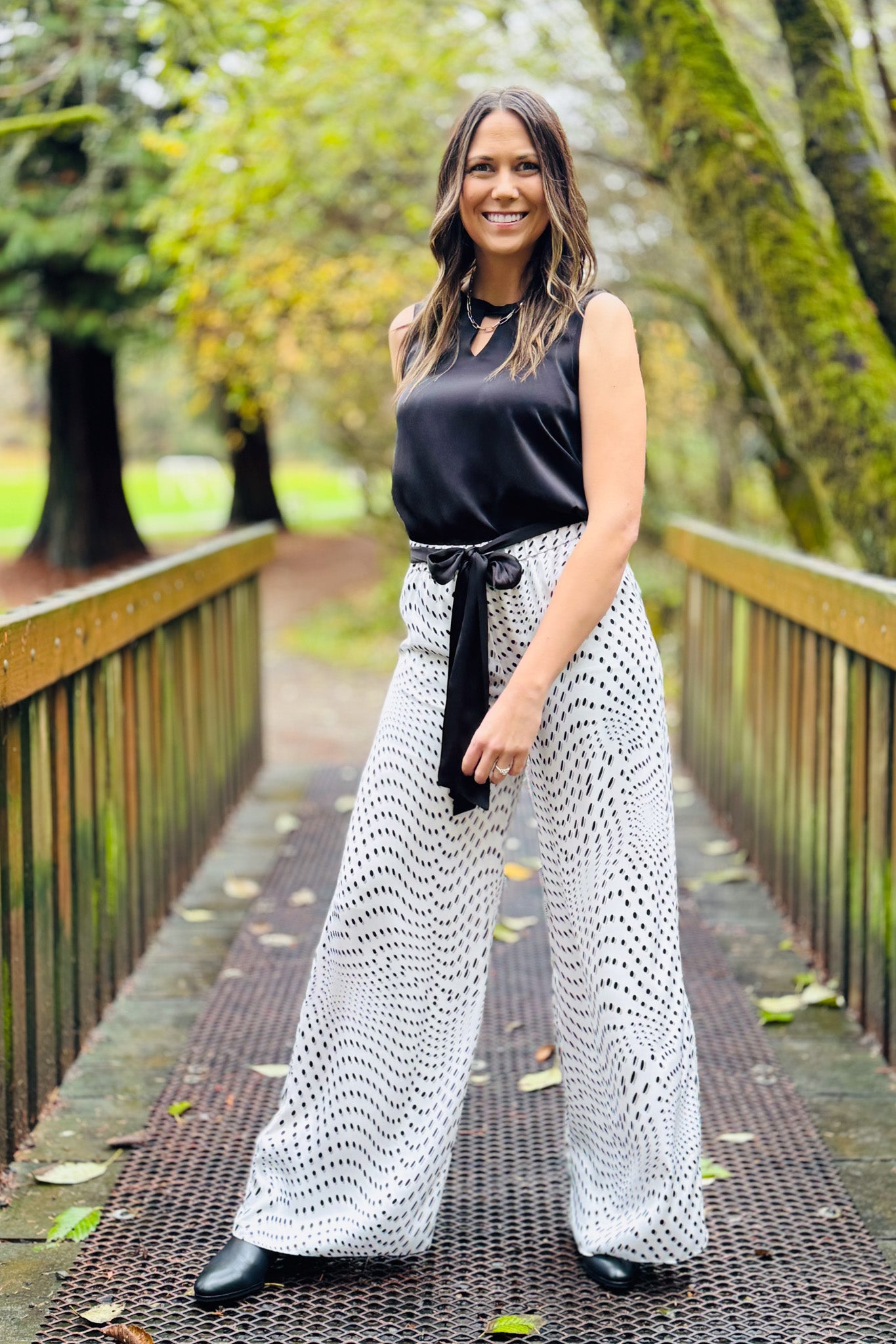 Chic Polka Dot Pants