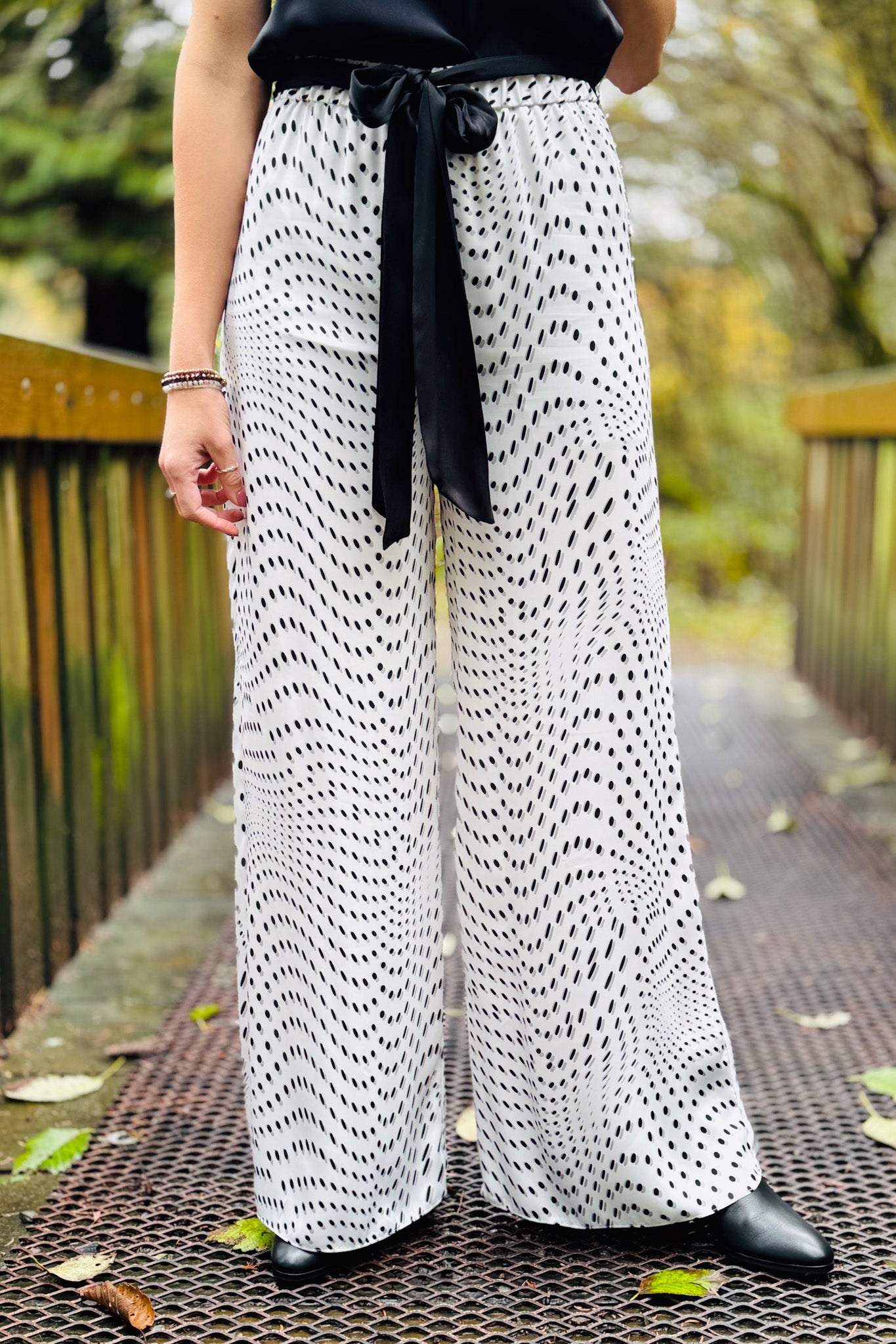 Chic Polka Dot Pants