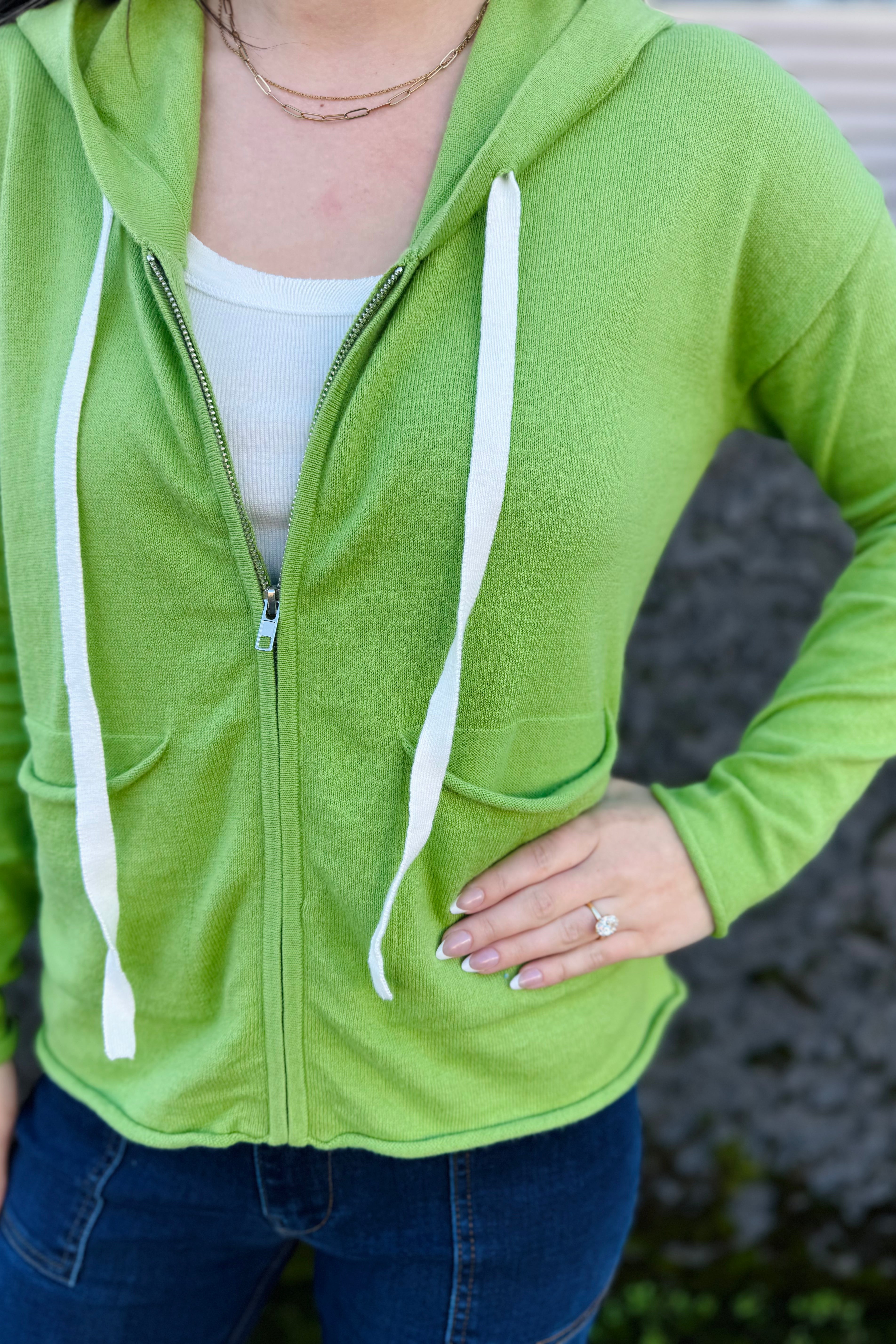 Celery Zip Hoodie
