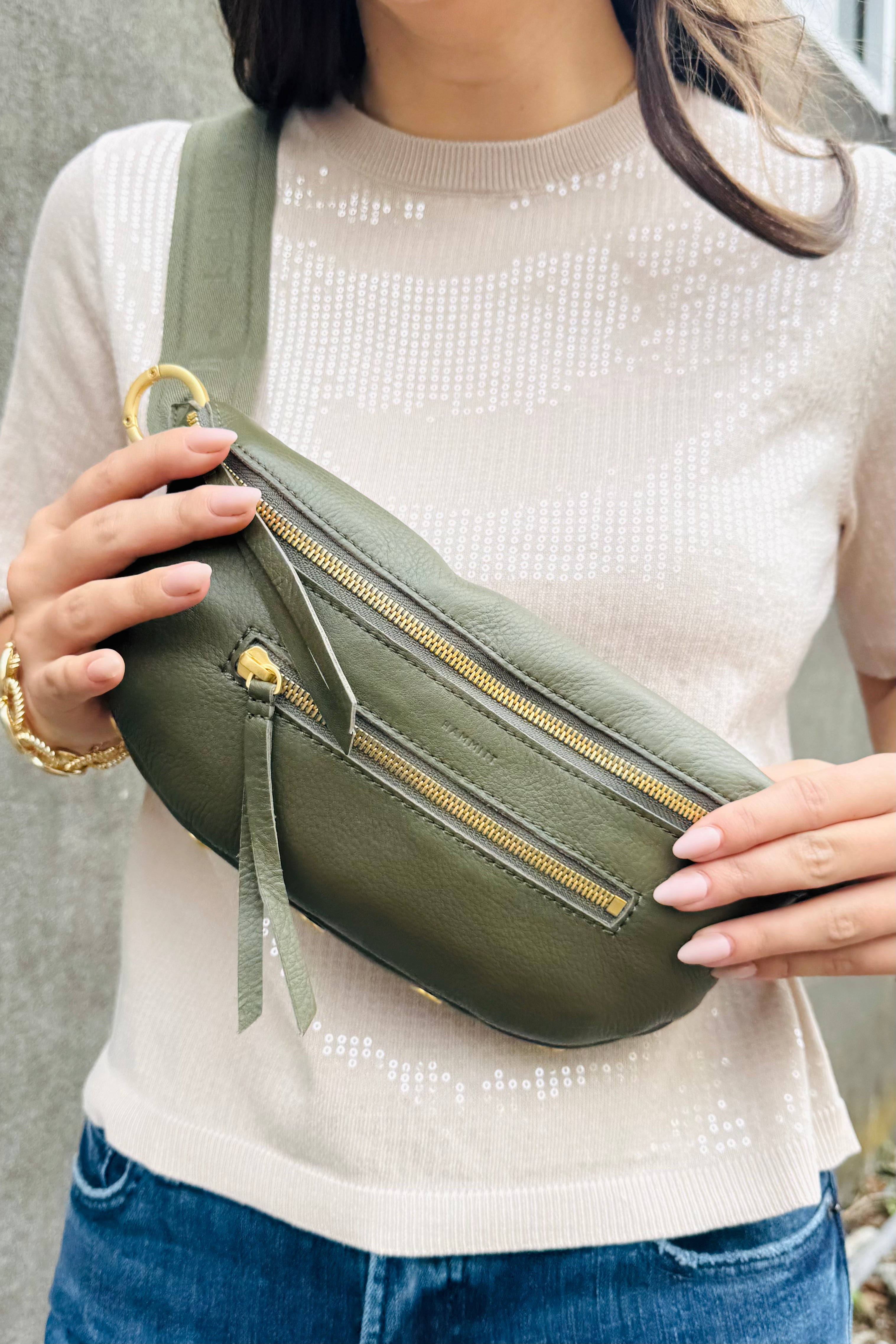 Charles Crossbody Medium-Olive