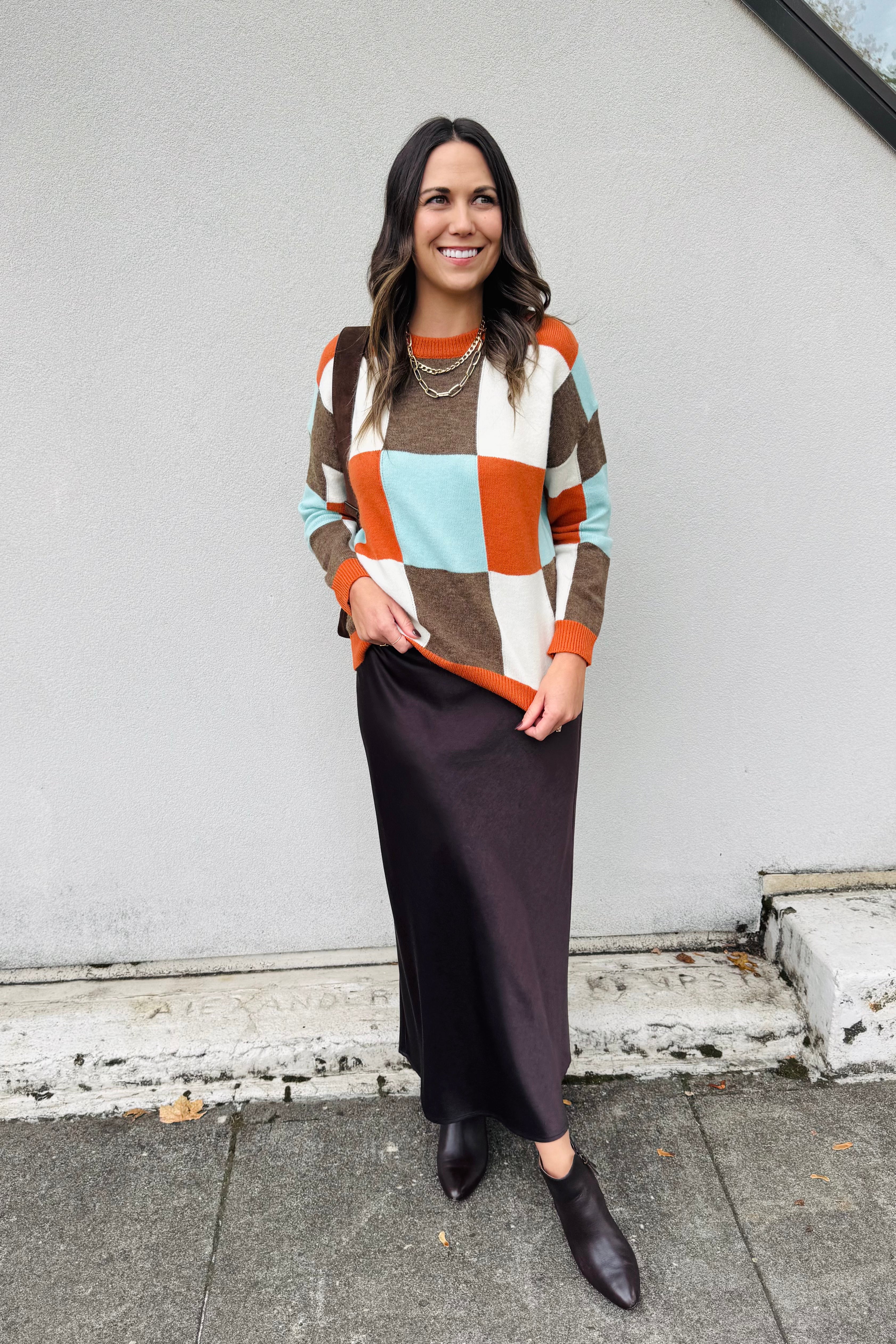 Checkerboard Sweater