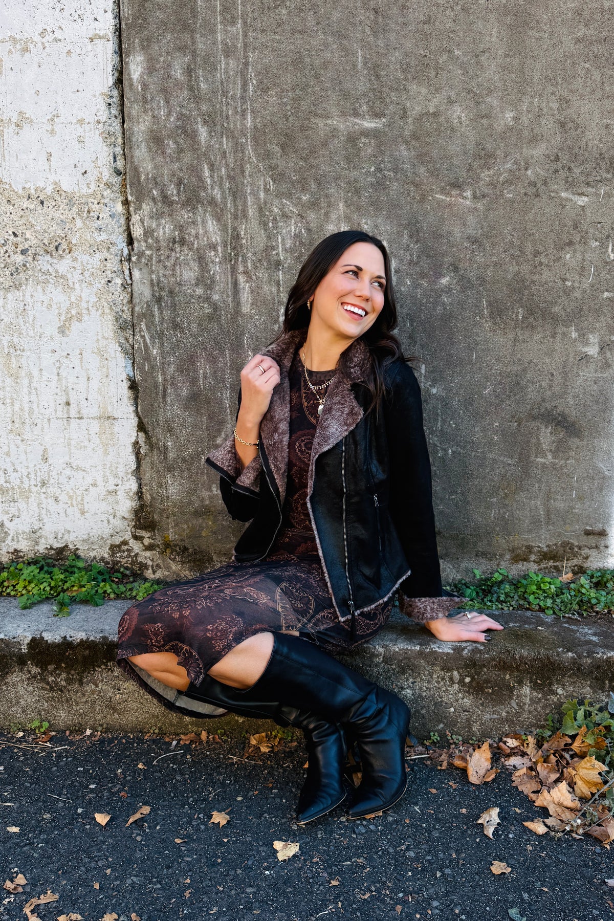 Chinchilla Jacket - Black