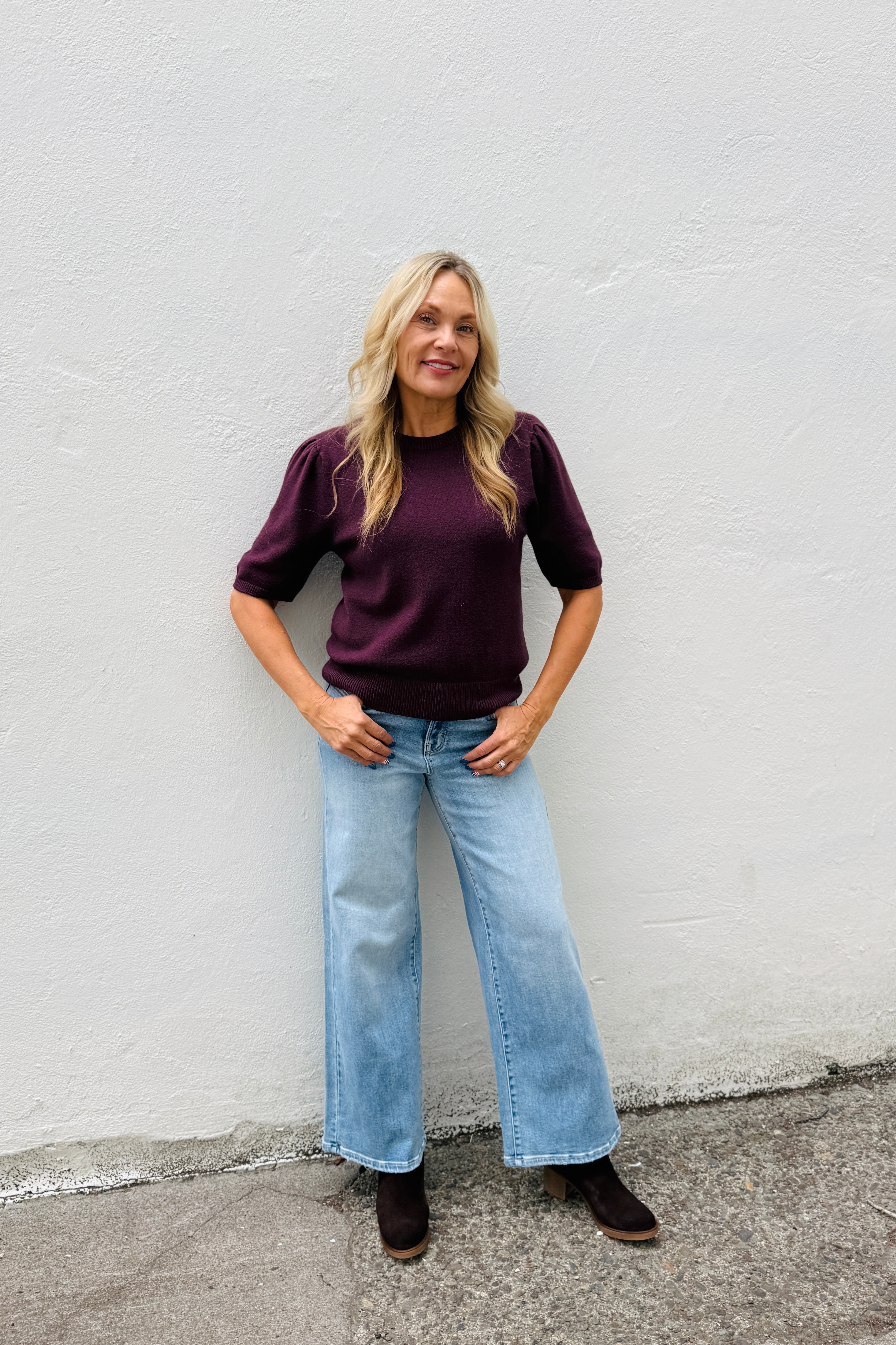 Chloe Sweater-Plum