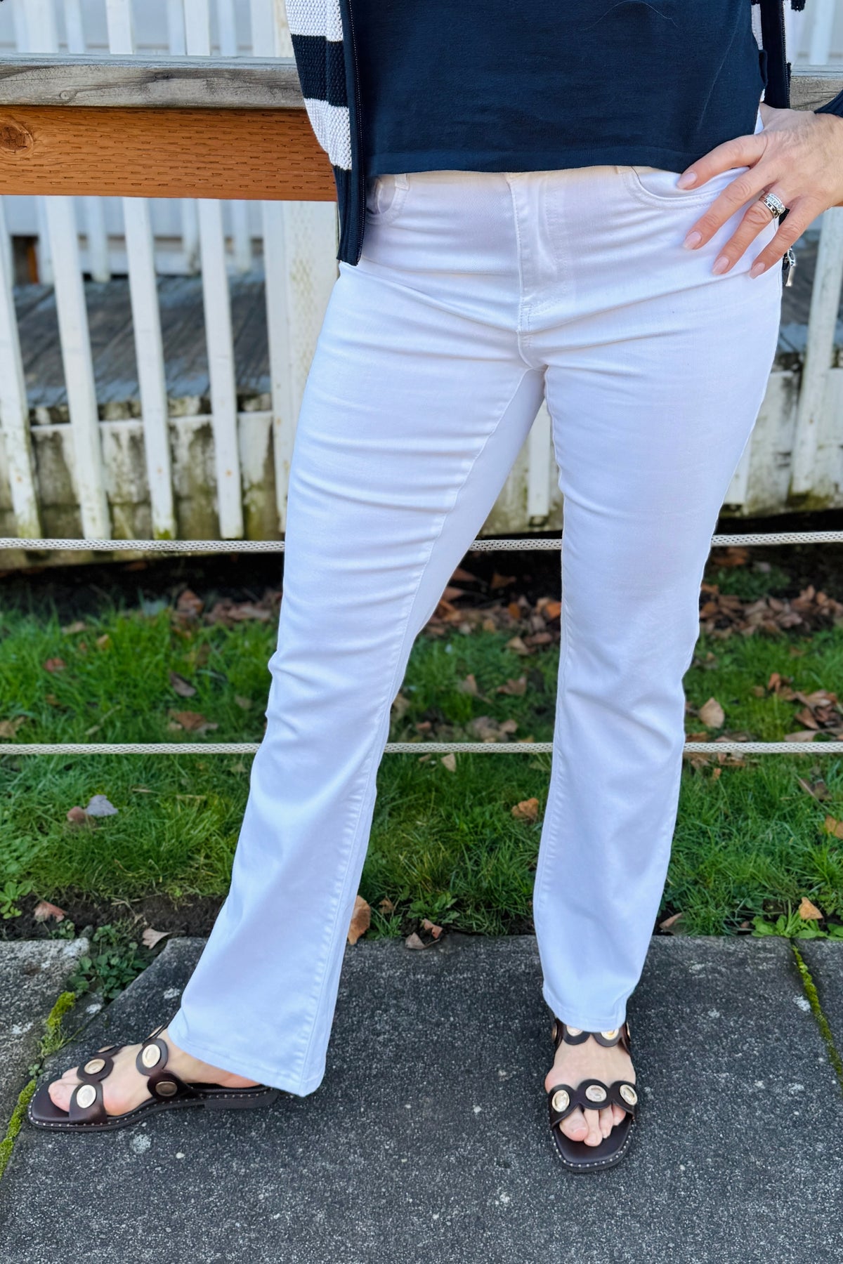 Classic High-Waisted Bootcut Jean