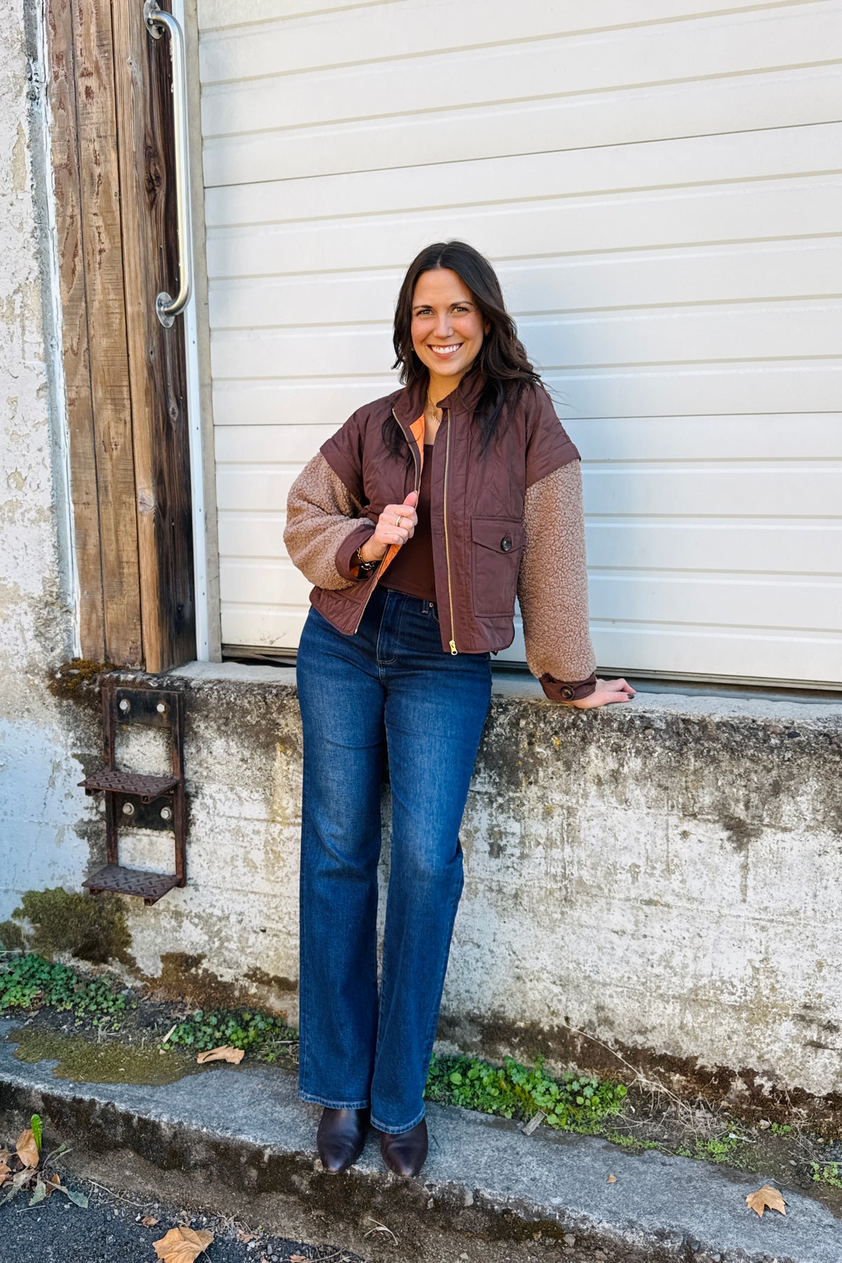 Convertible Drop Shoulder Jacket
