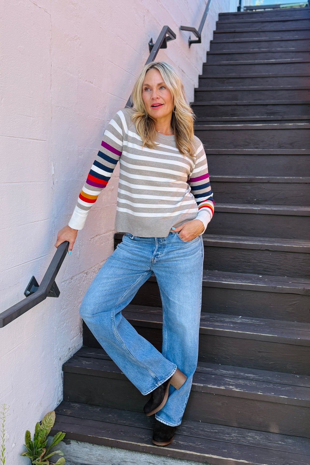 Crewneck Stripe Sweater