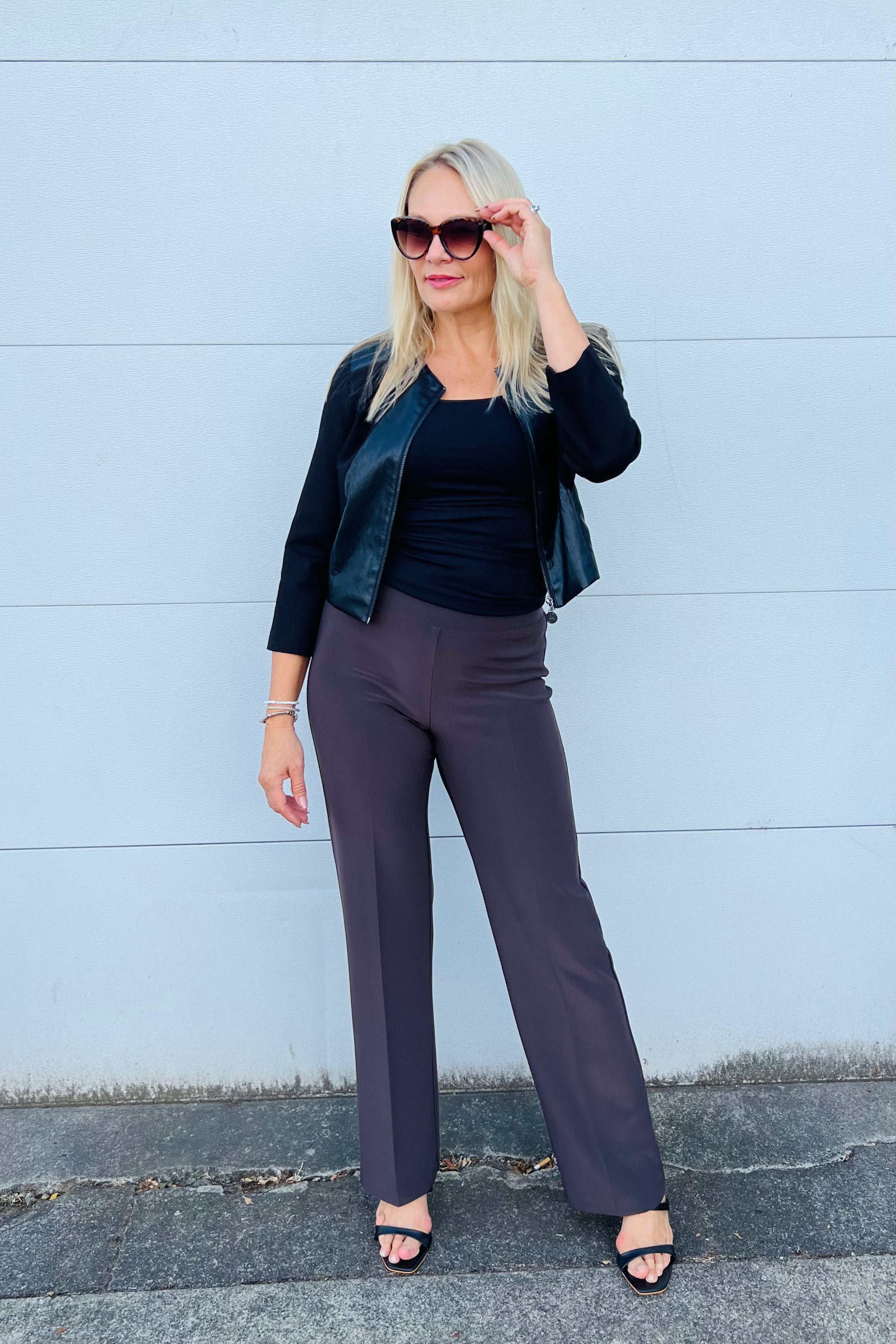 Cropped Leather Jacket