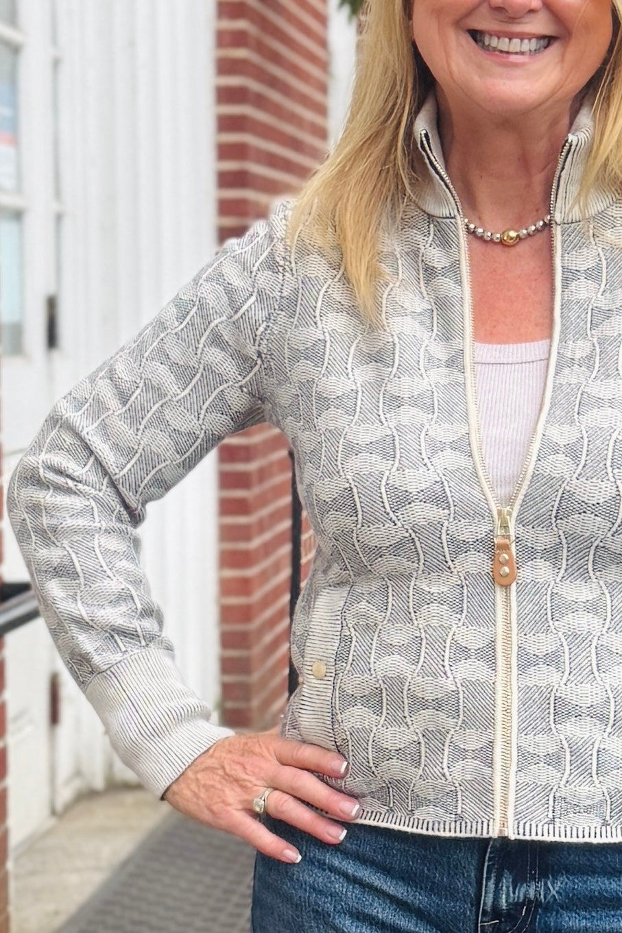 Dapper Swirl Knit Jacket