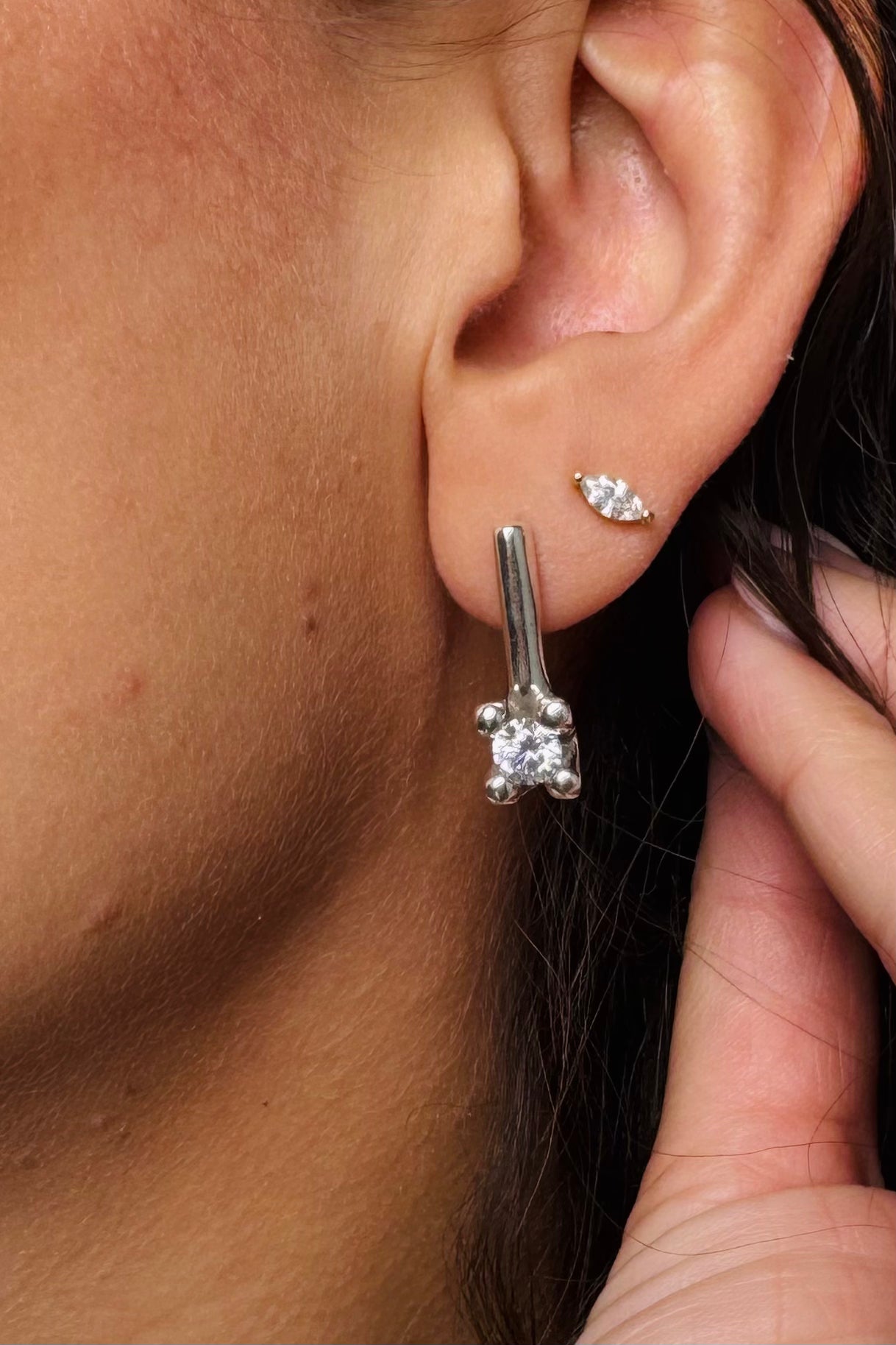 Divine Silver Earring