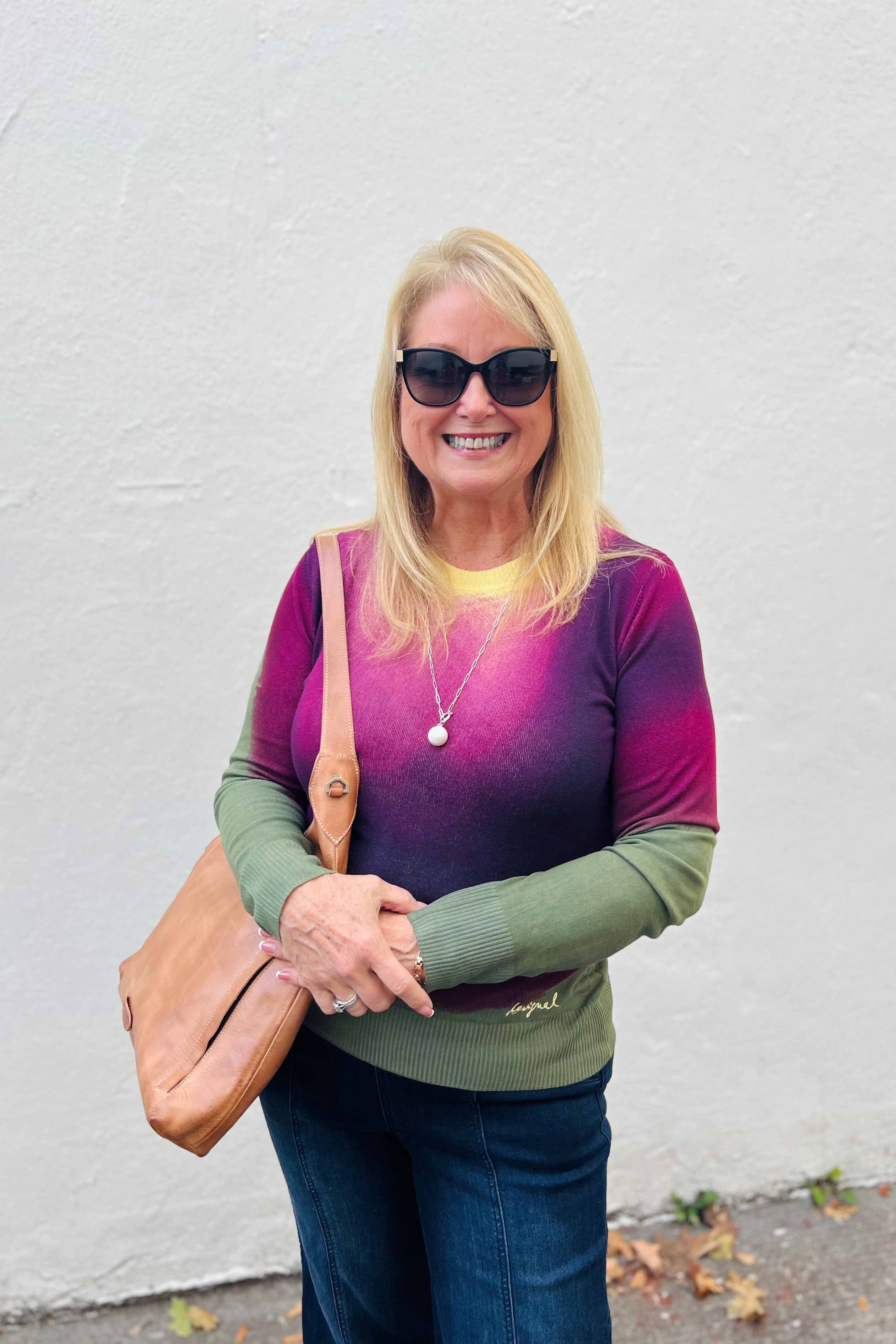 Eggplant Fine Knit Sweater