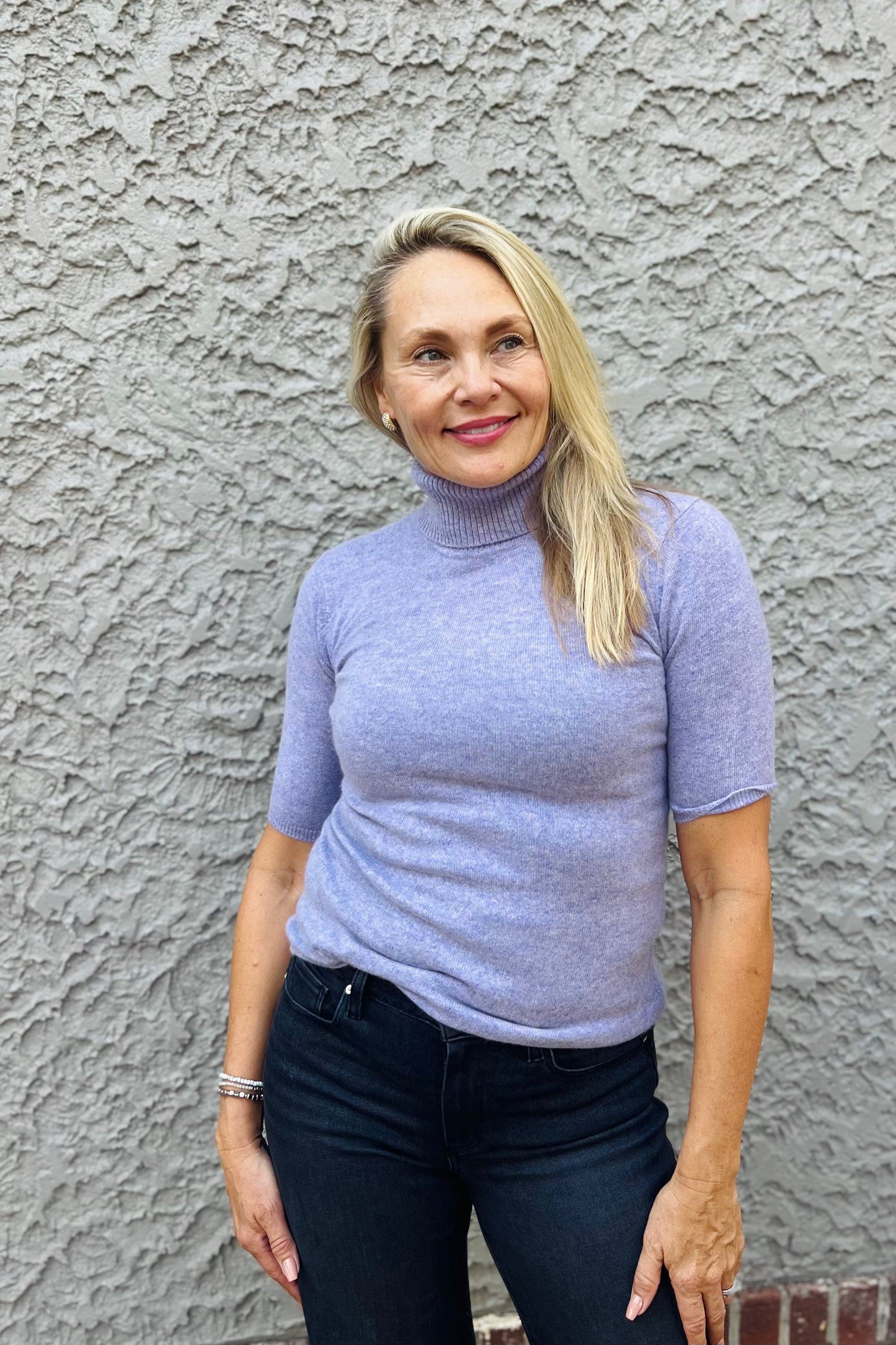 Elbow Sleeve Turtleneck