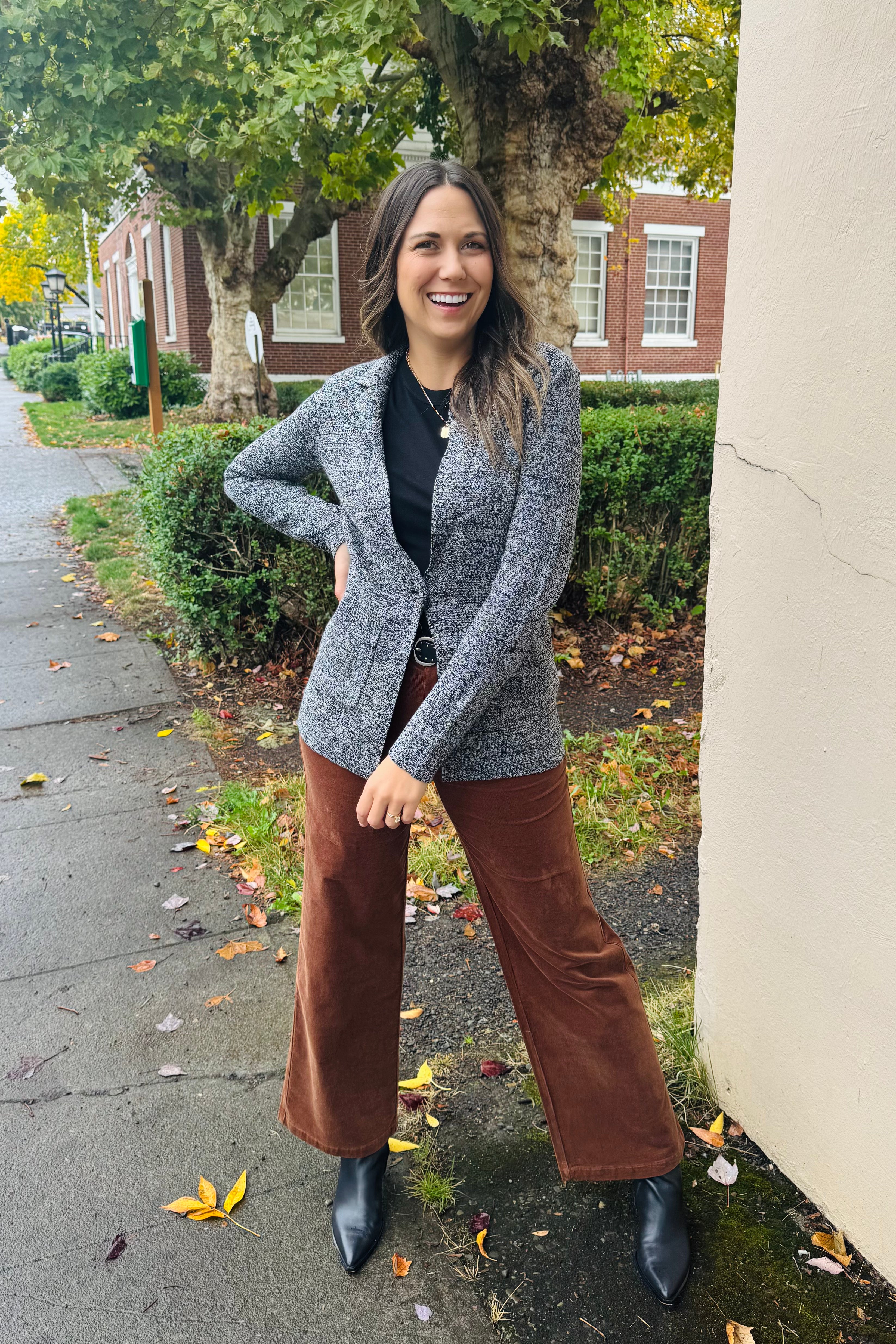 Elegant Knit Blazer