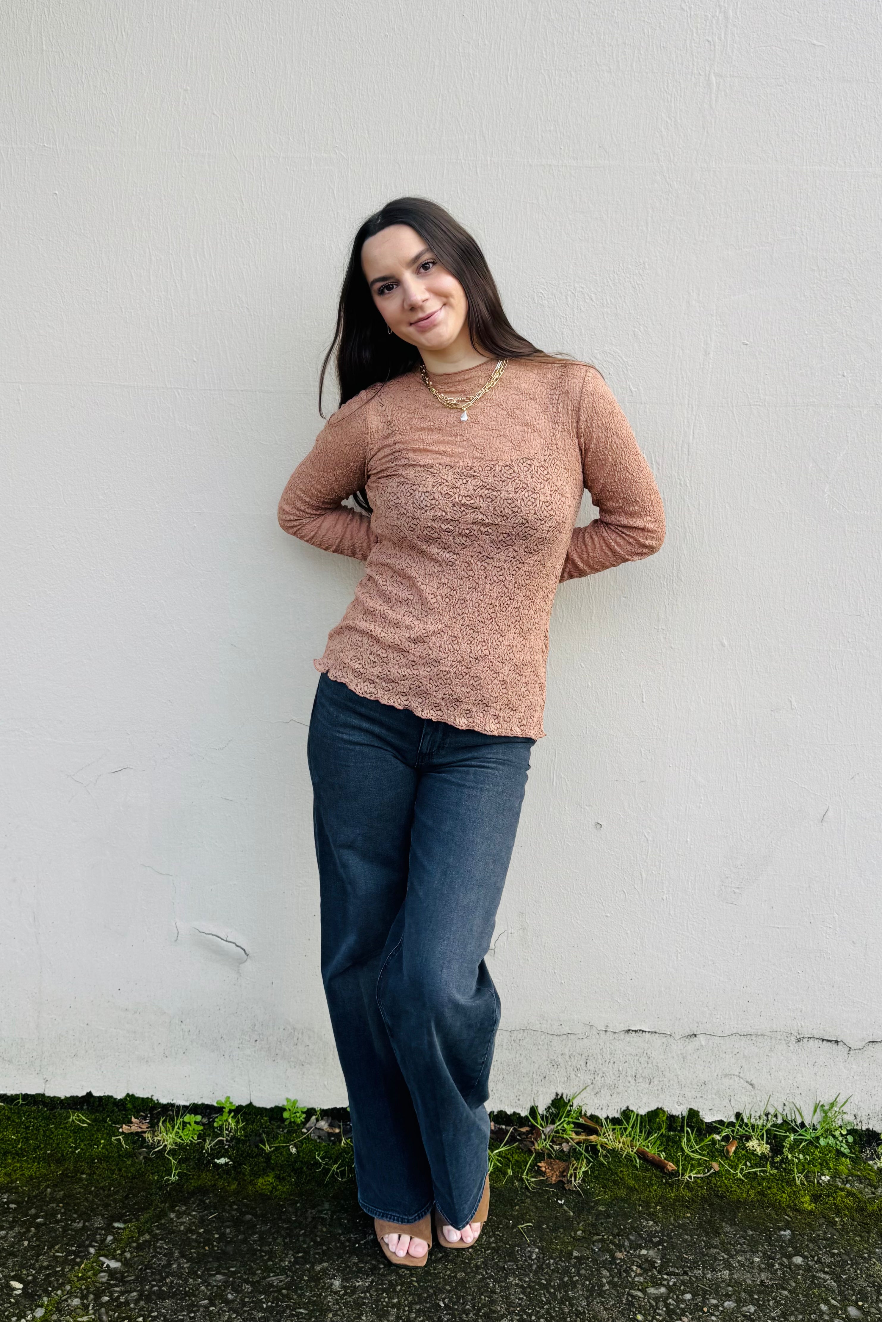 Long Sleeve Lace Top