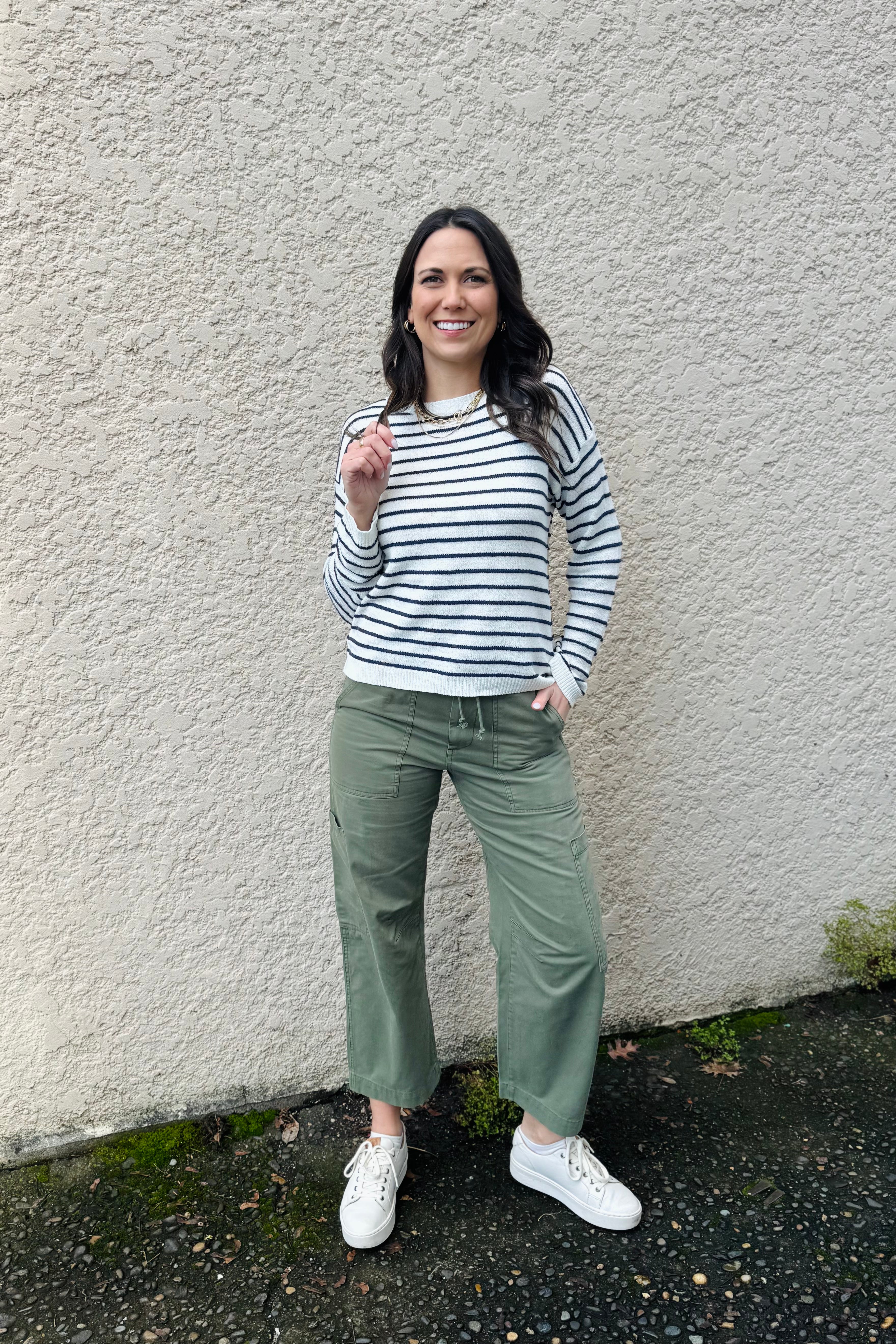 Striped Slub Sweater