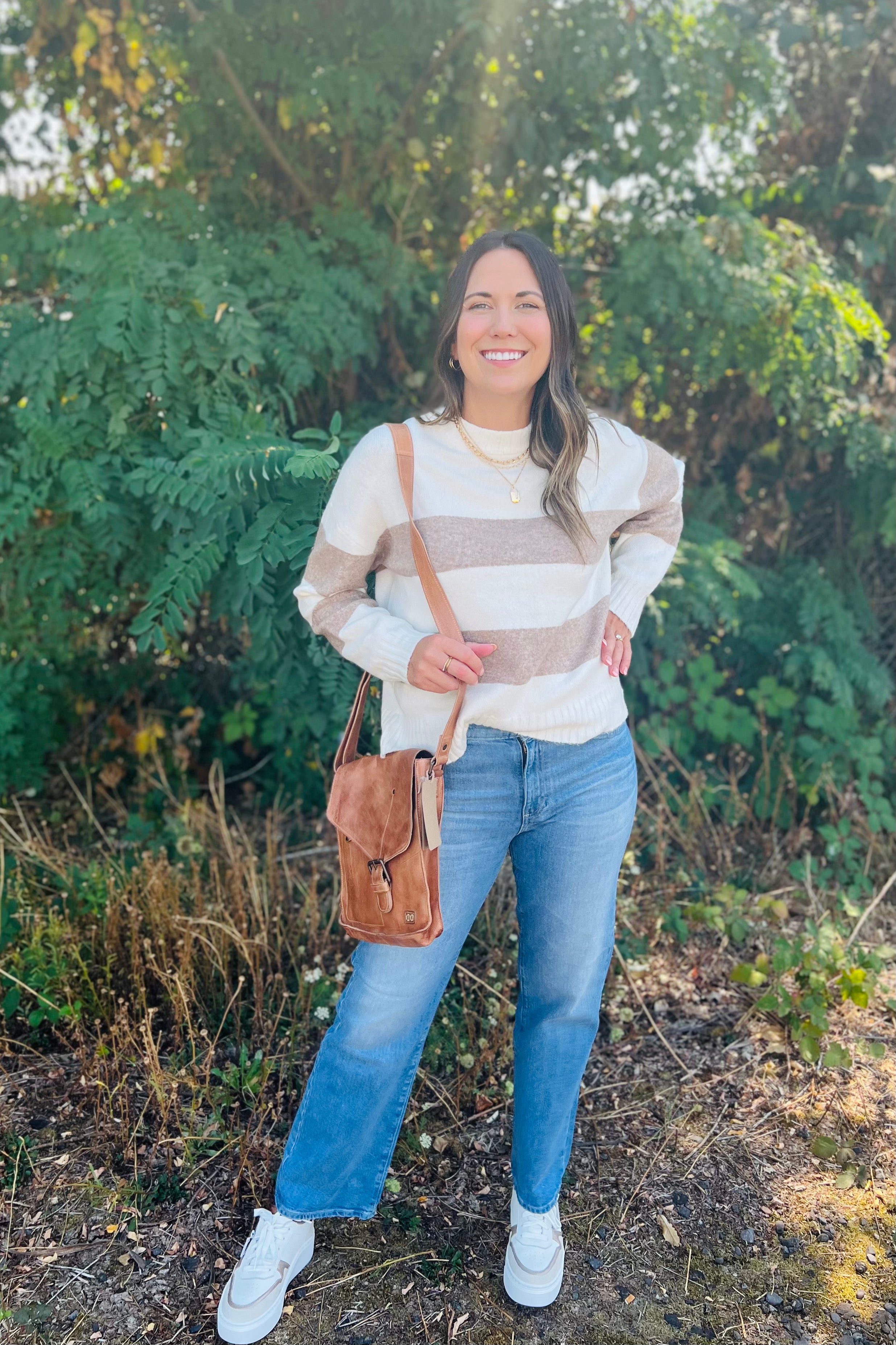 Striped Melange Sweater