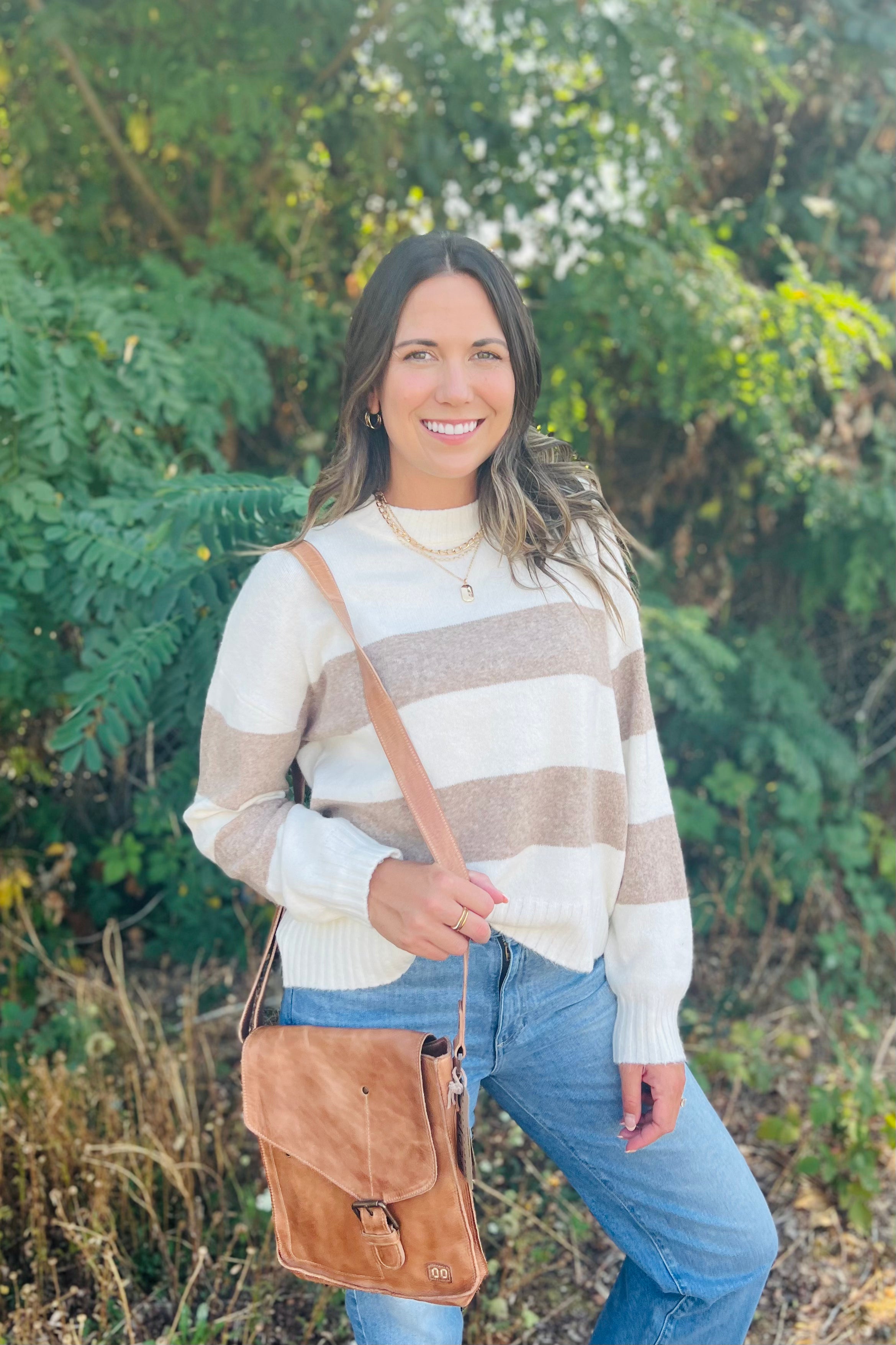 Striped Melange Sweater