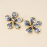 Sparkle & Shine Large Enamel Flower Earrings