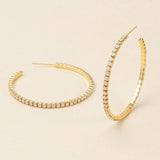 Sparkle & Shine Large Rhinestone Hoops