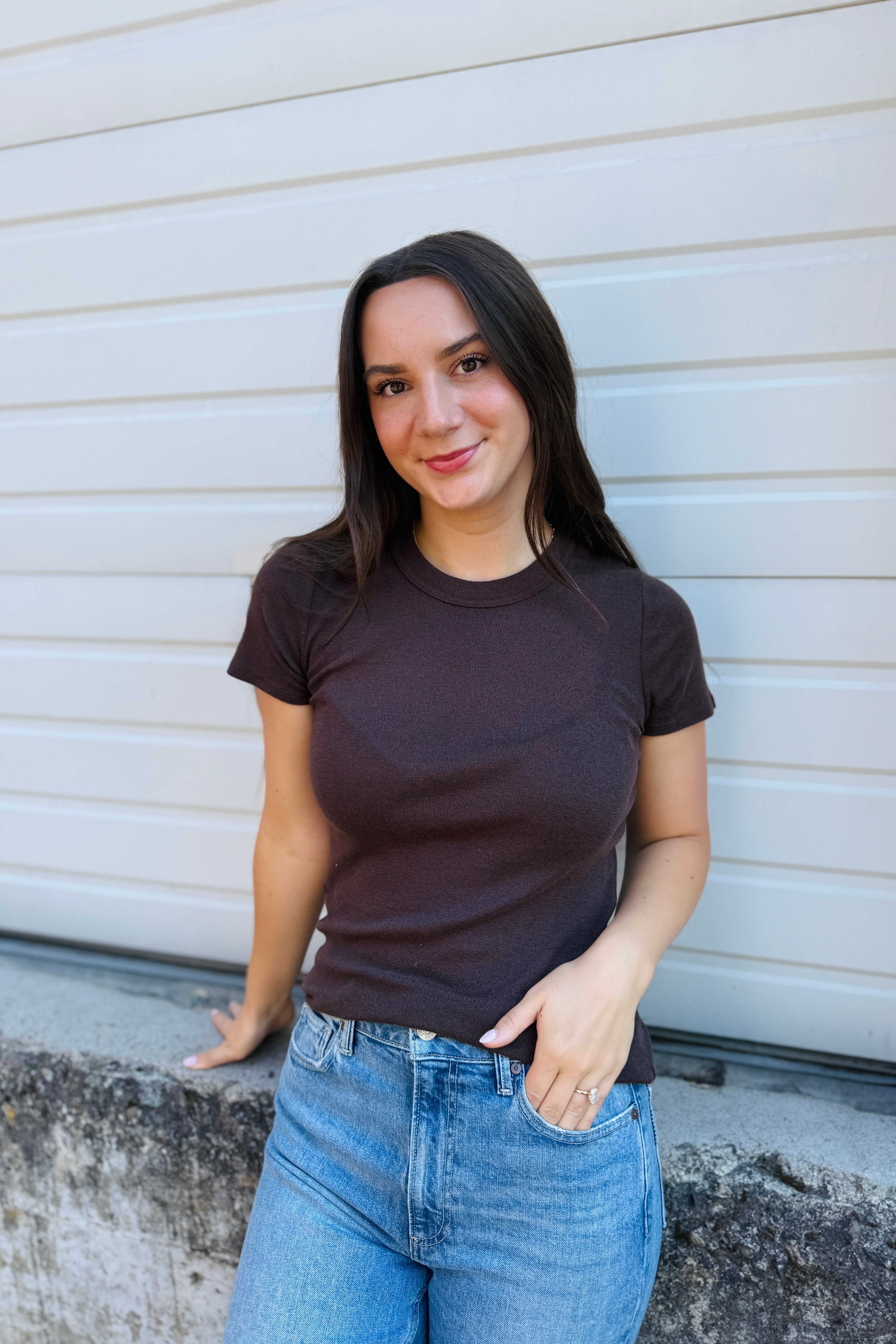 Fallon Shine Tee-Java