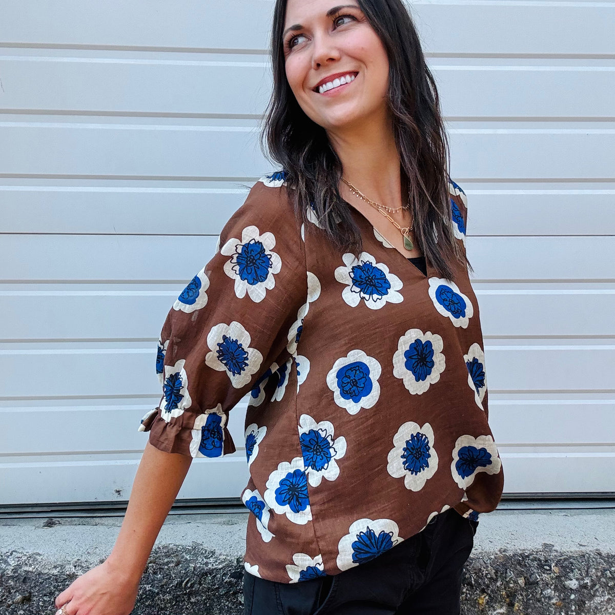 Floral Printed Blouse | THML