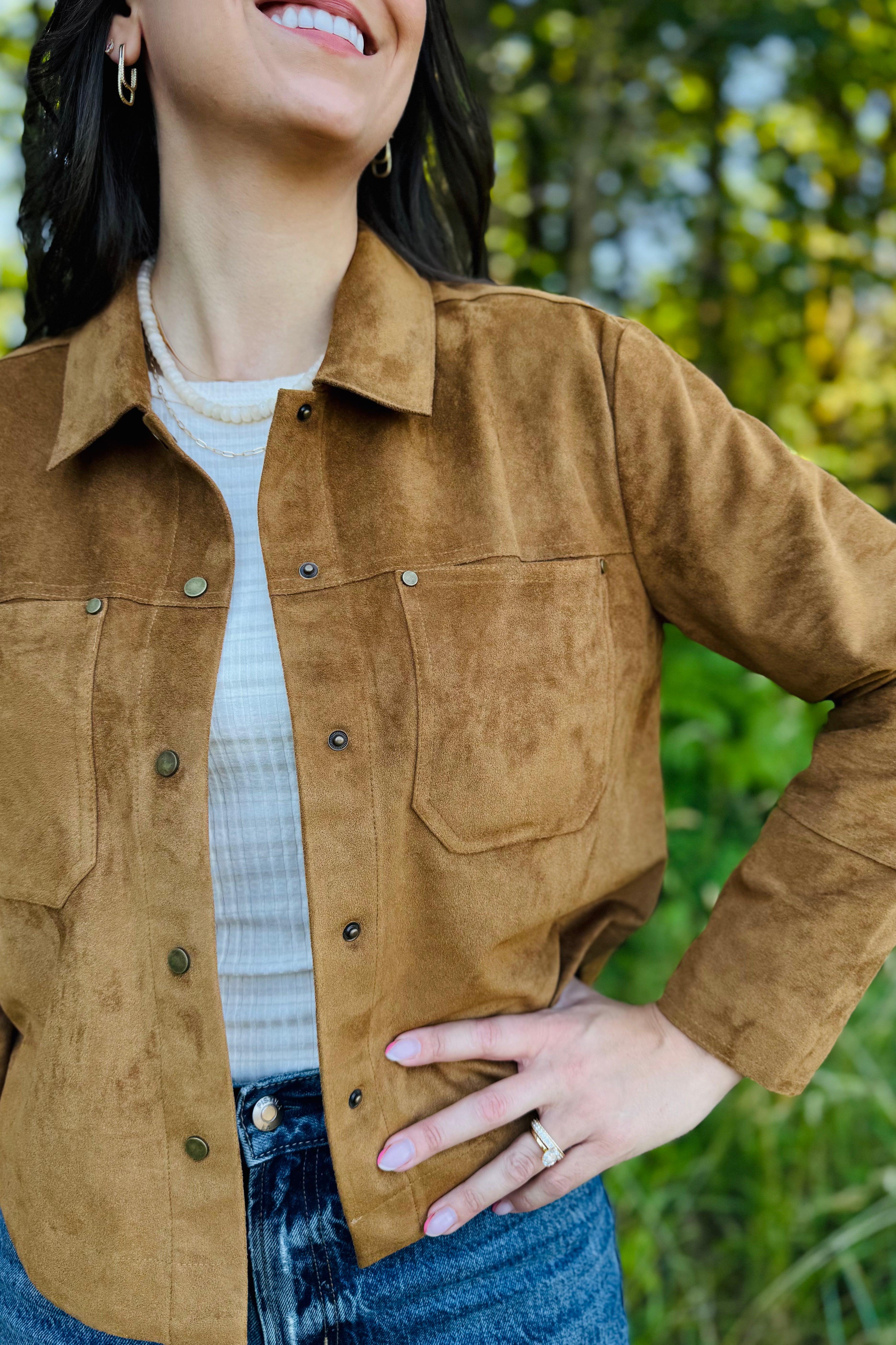 Flowy Suede Shacket