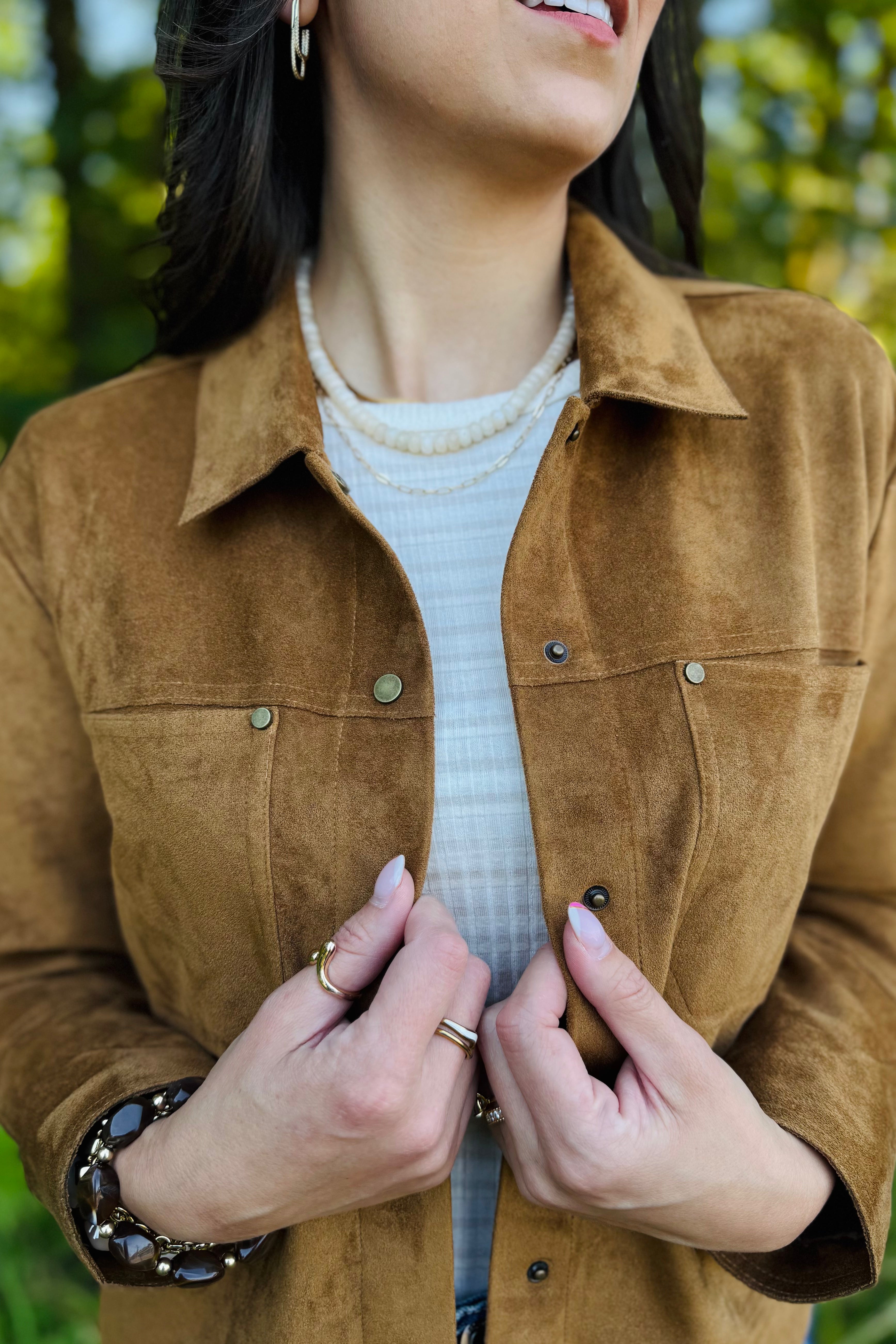 Flowy Suede Shacket
