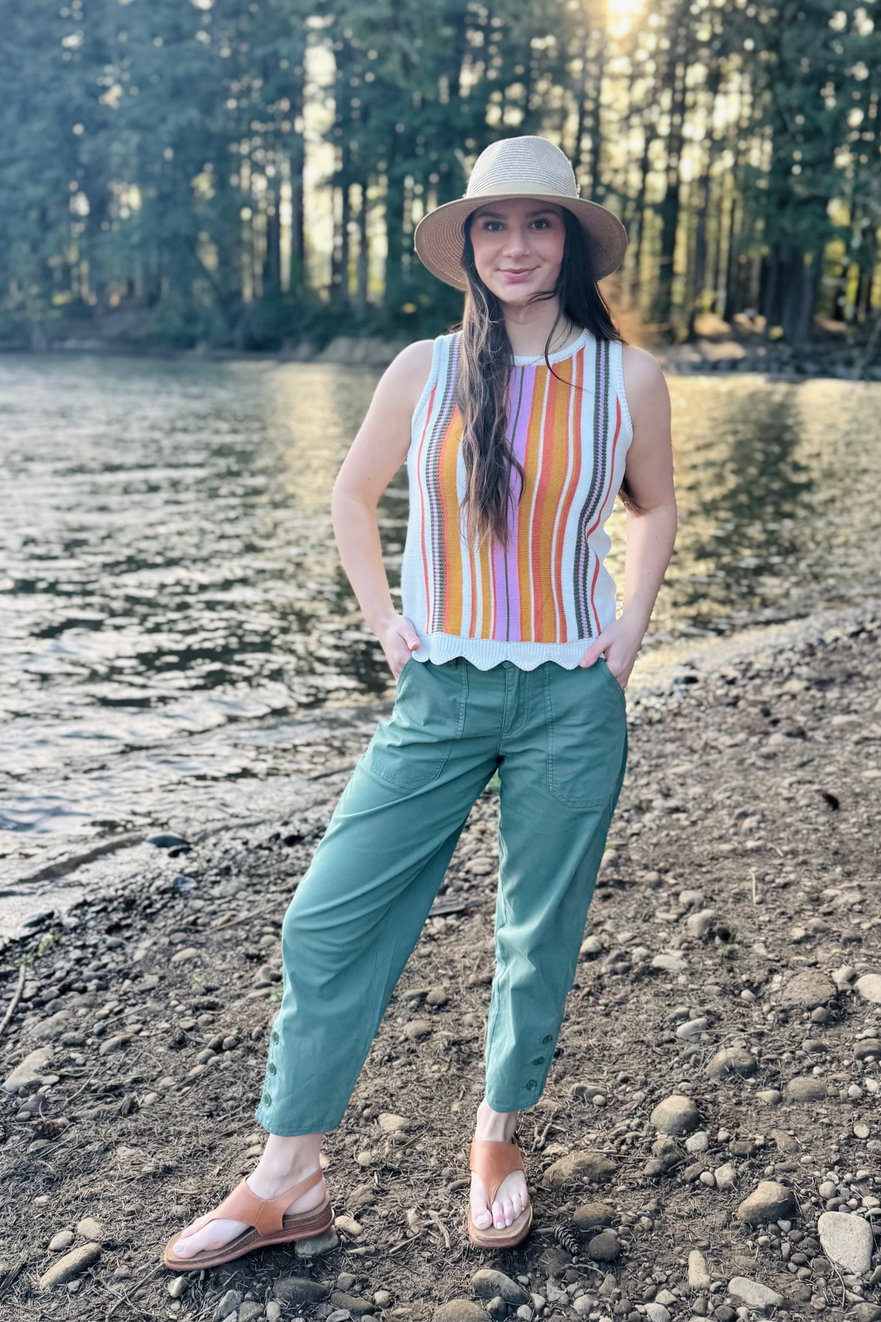 Fly Front Ankle Pant