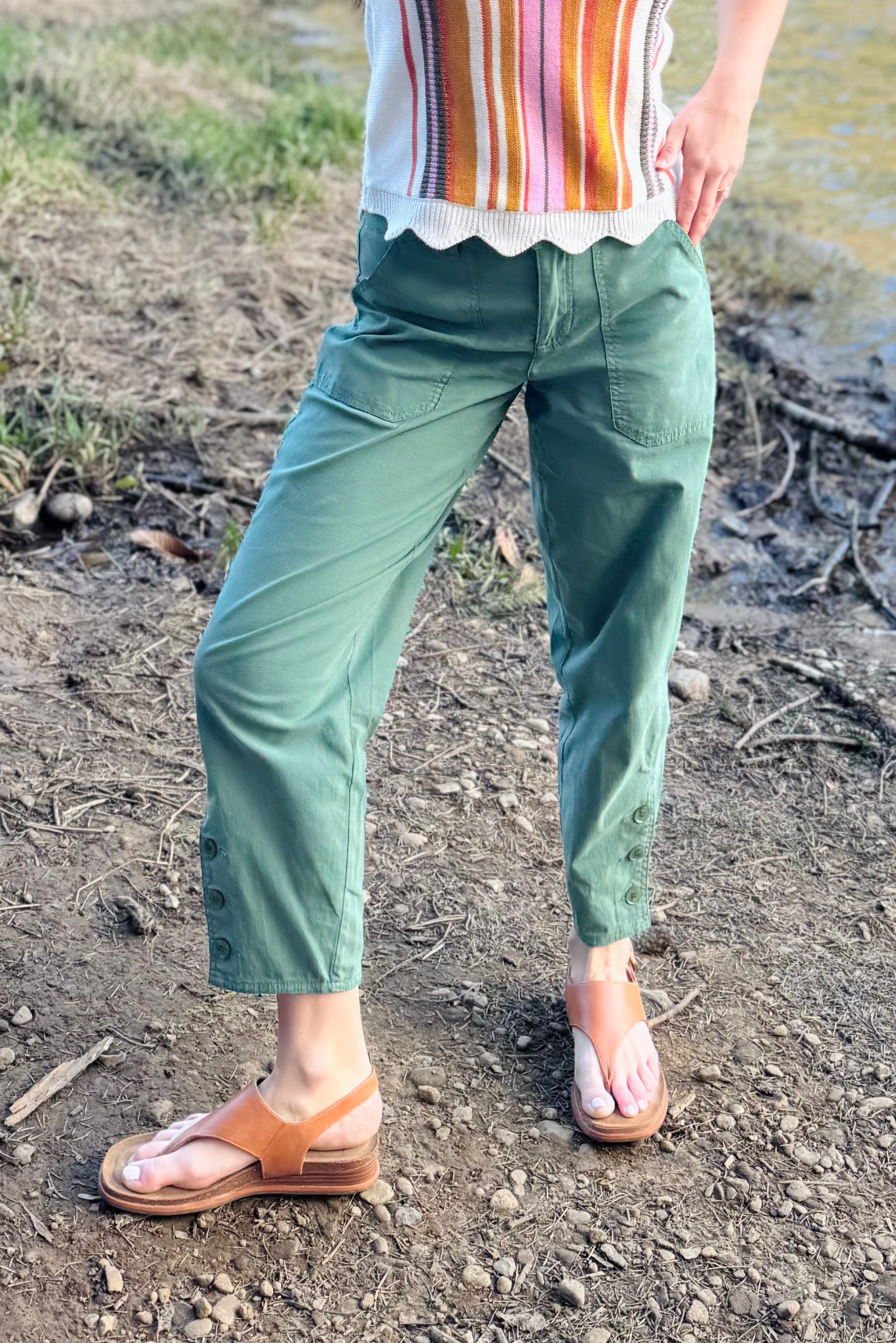 Fly Front Ankle Pant