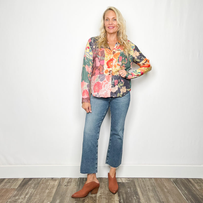 Gemma Floral Patchwork Blouse
