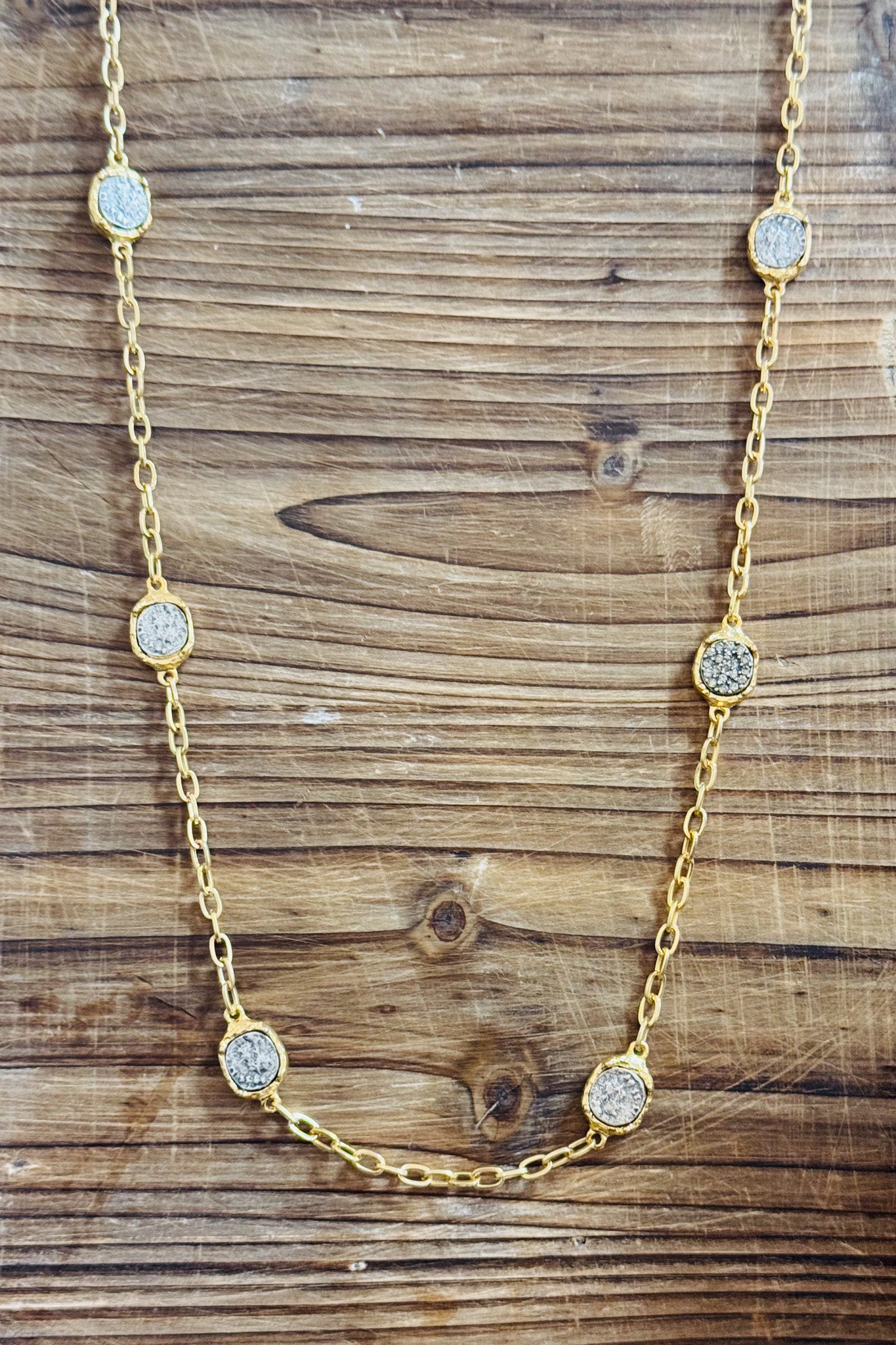 Gold Pavia & Coin Necklace