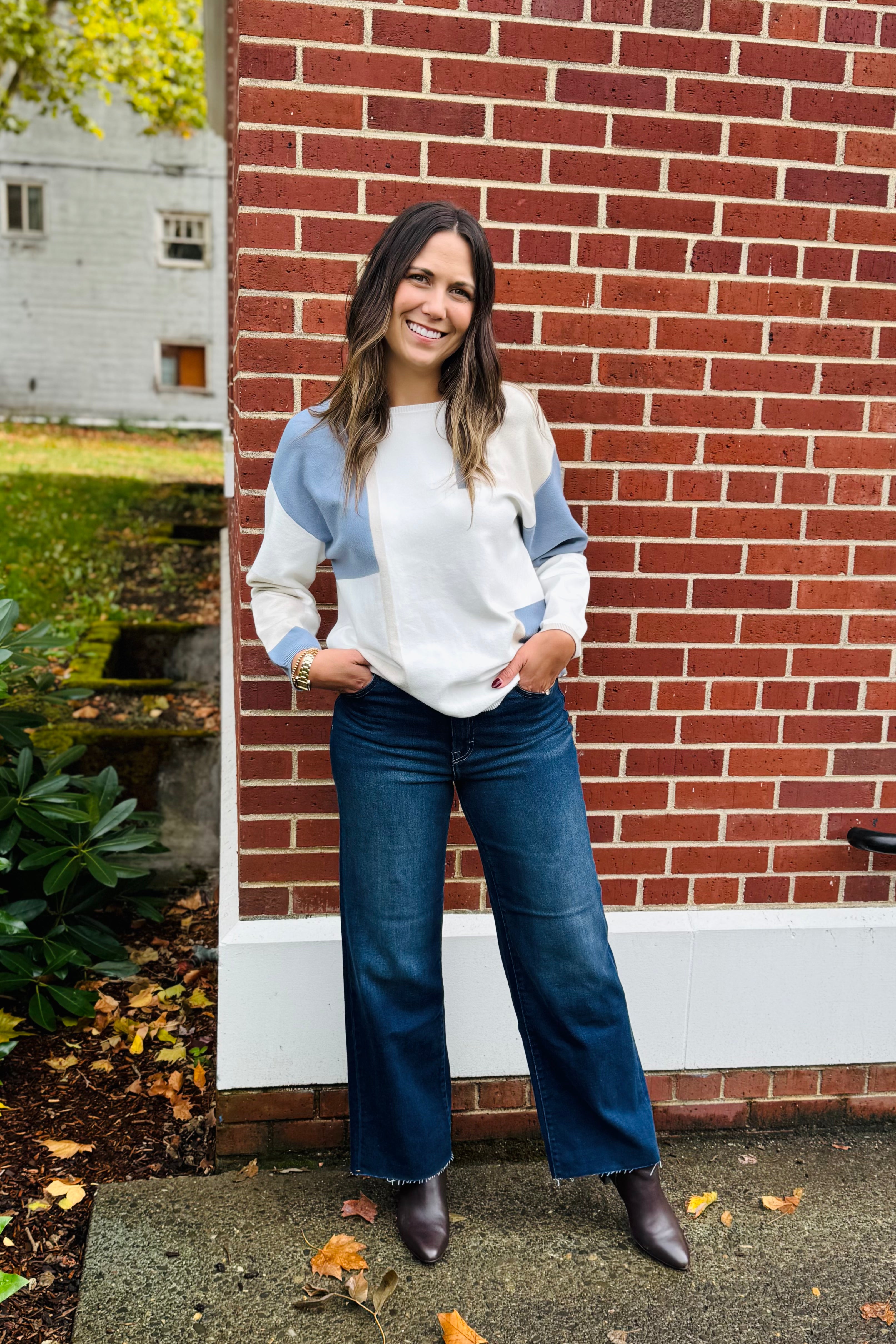 Geo Boatneck Pullover