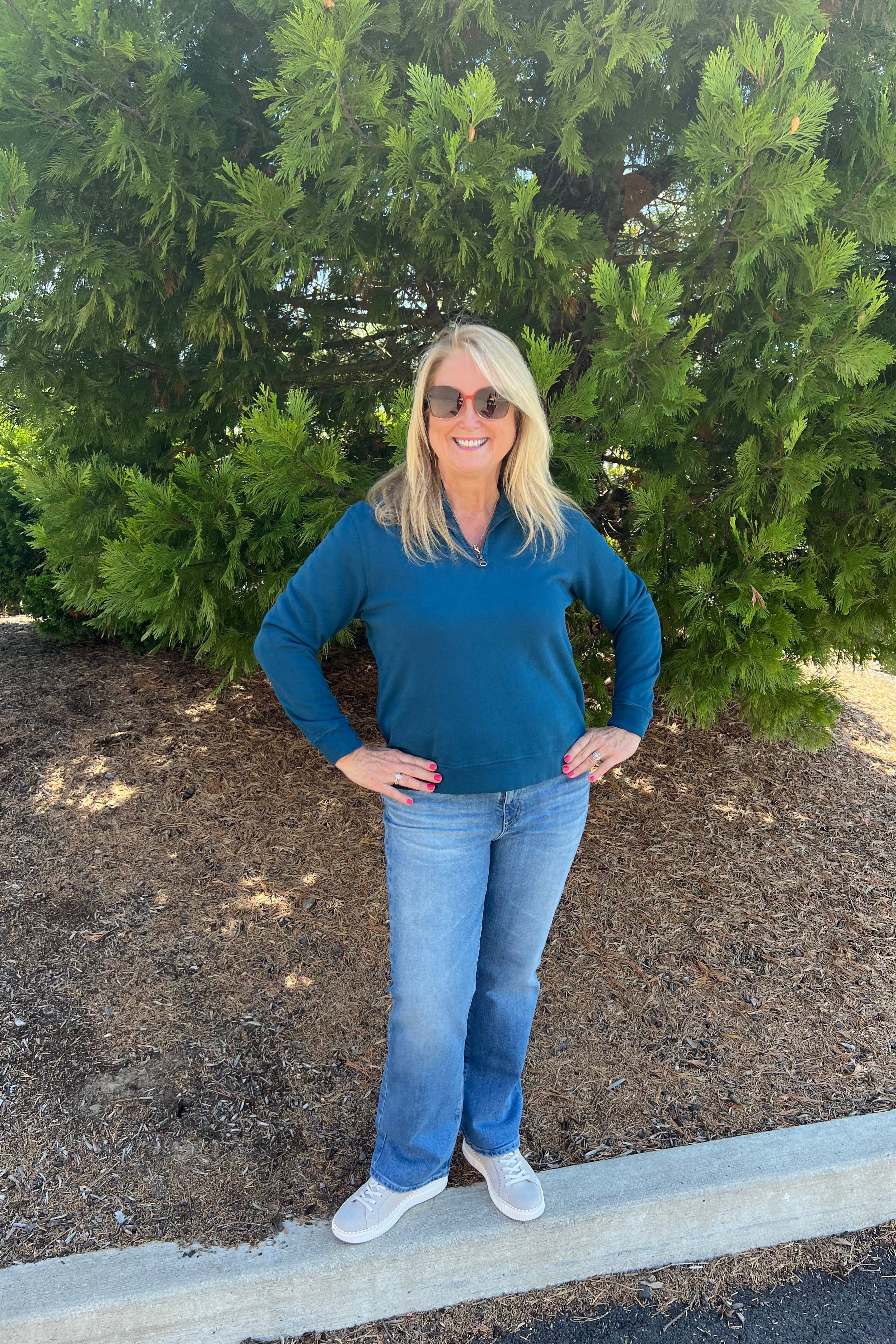 This blue half zip funnel offers breathable comfort and durability for everyday wear. Its versatile design combines a modern funnel neckline with a convenient half-zip closure, allowing easy temperature regulation and a polished look suitable for various casual settings. Ideal for layering or wearing alone, it provides both style and practicality for your daily wardrobe.