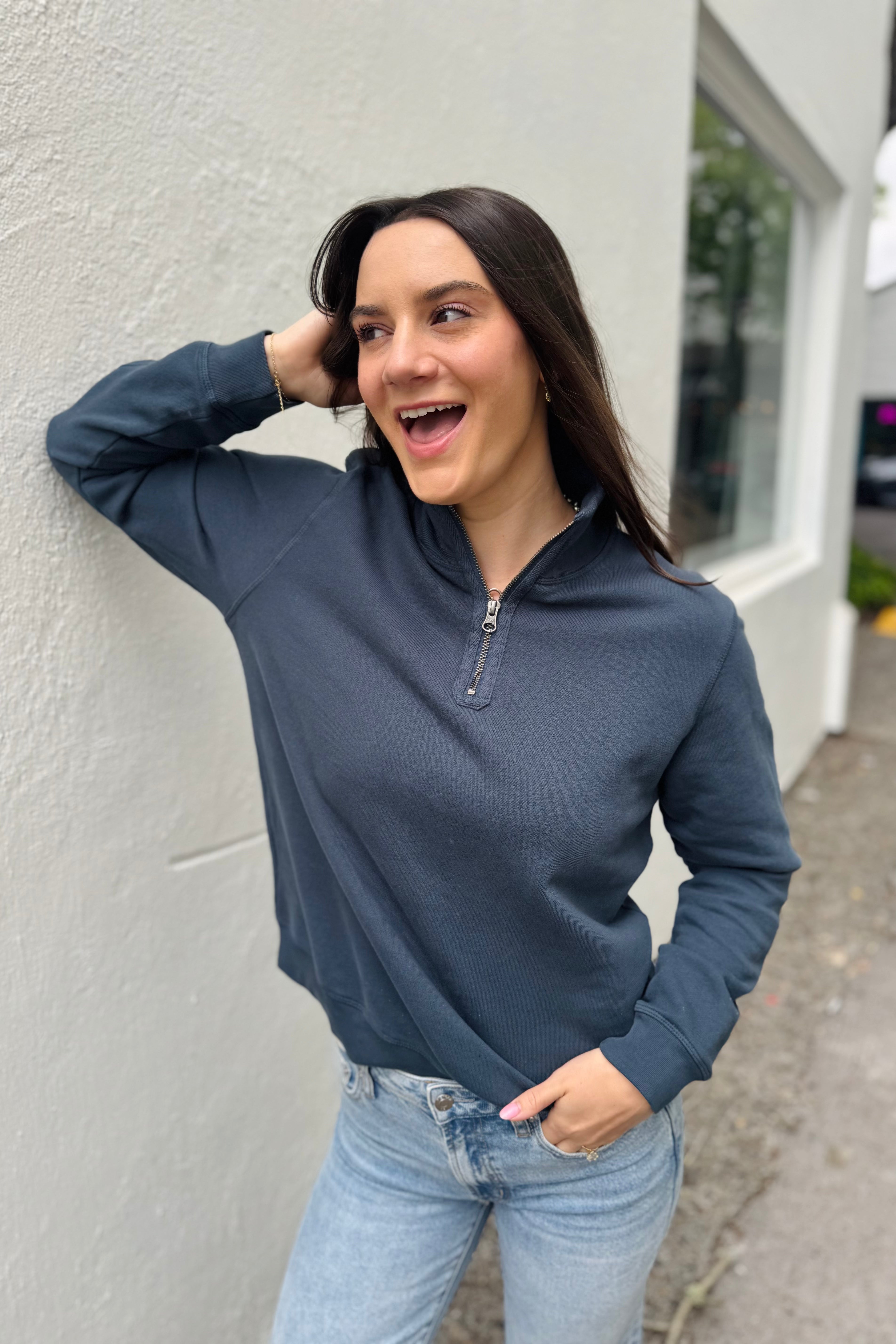 Half Zip Funnel
