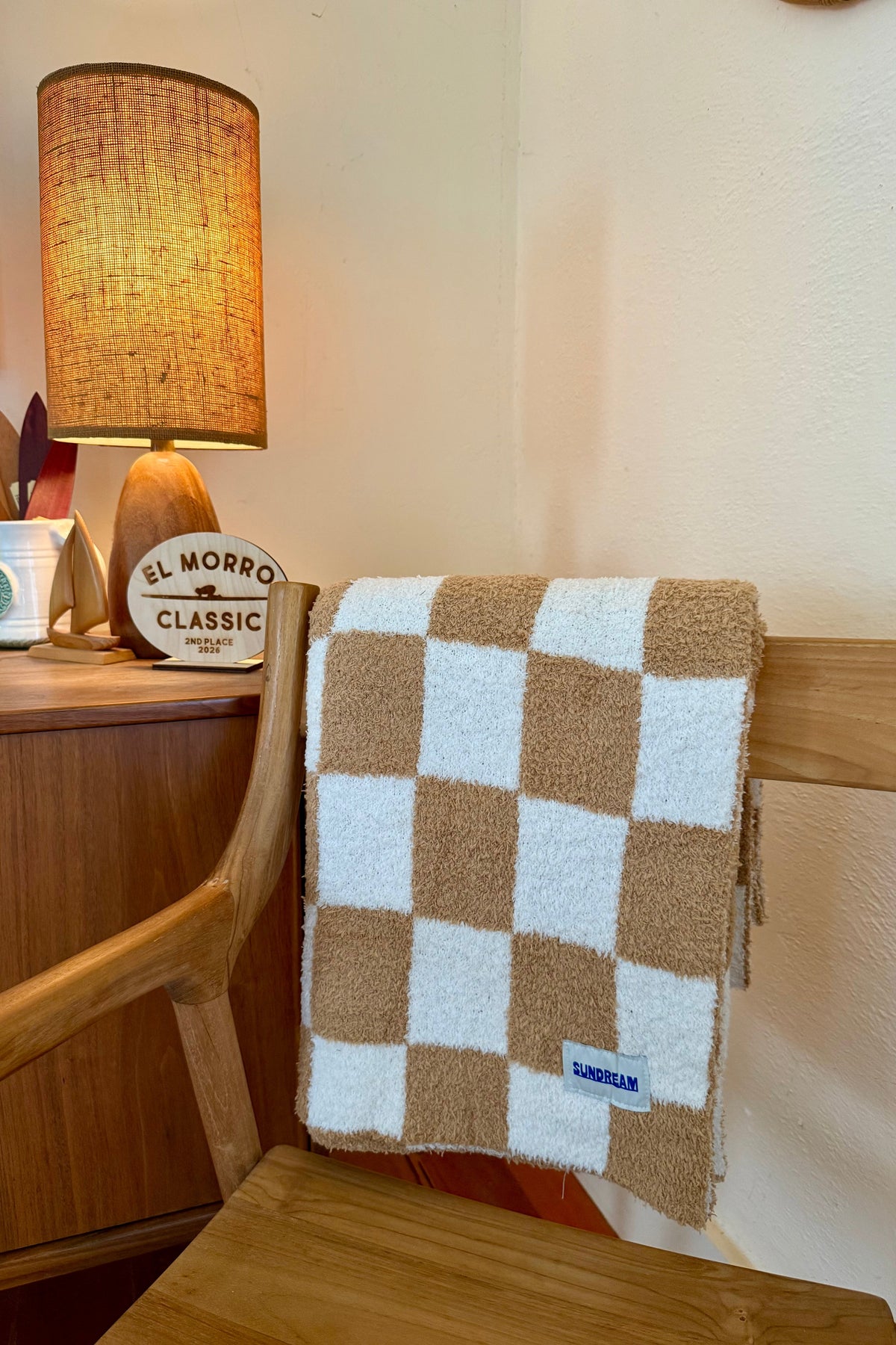 Checker Plush - Latte | Sundream