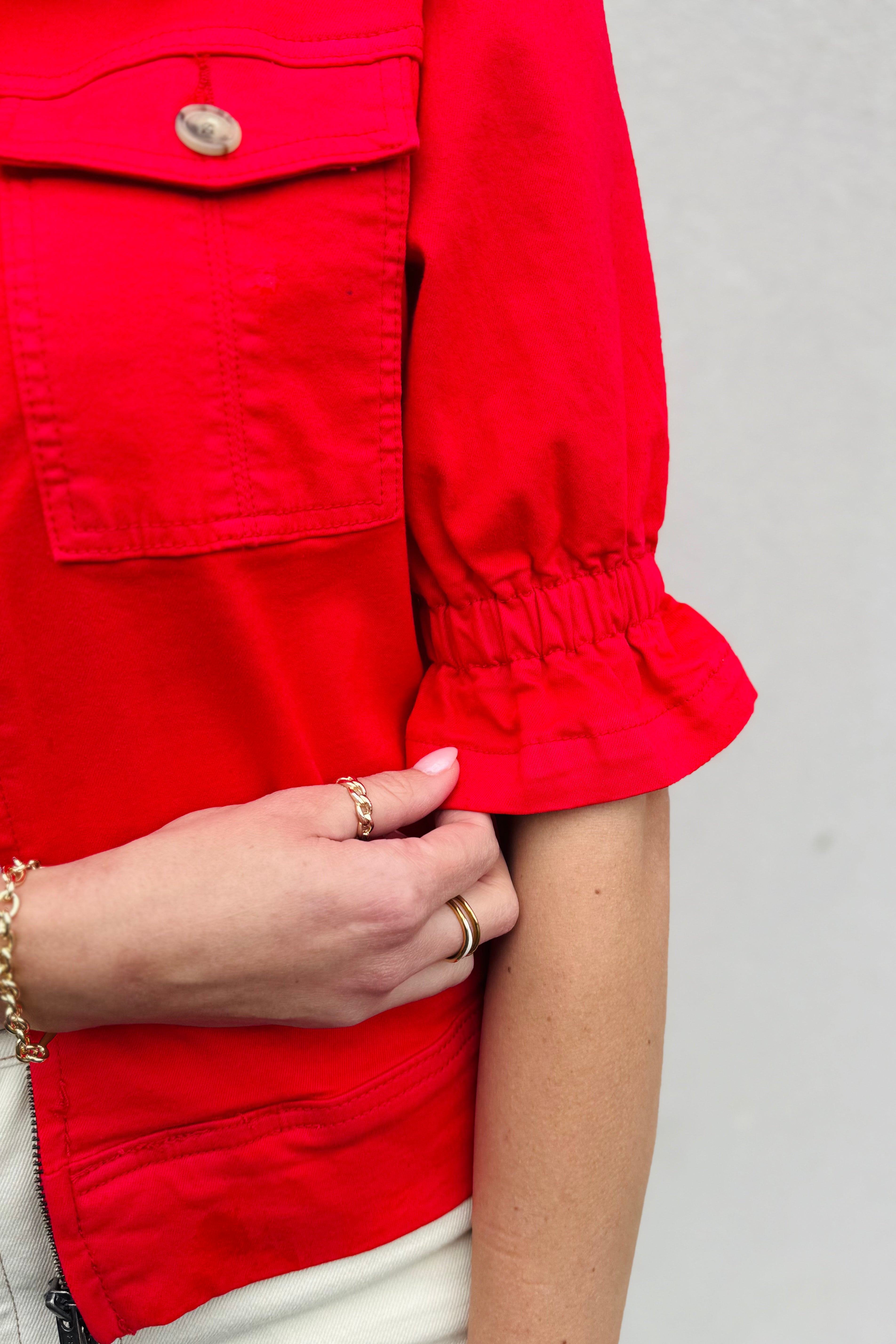 Ruffle Cuff Jacket