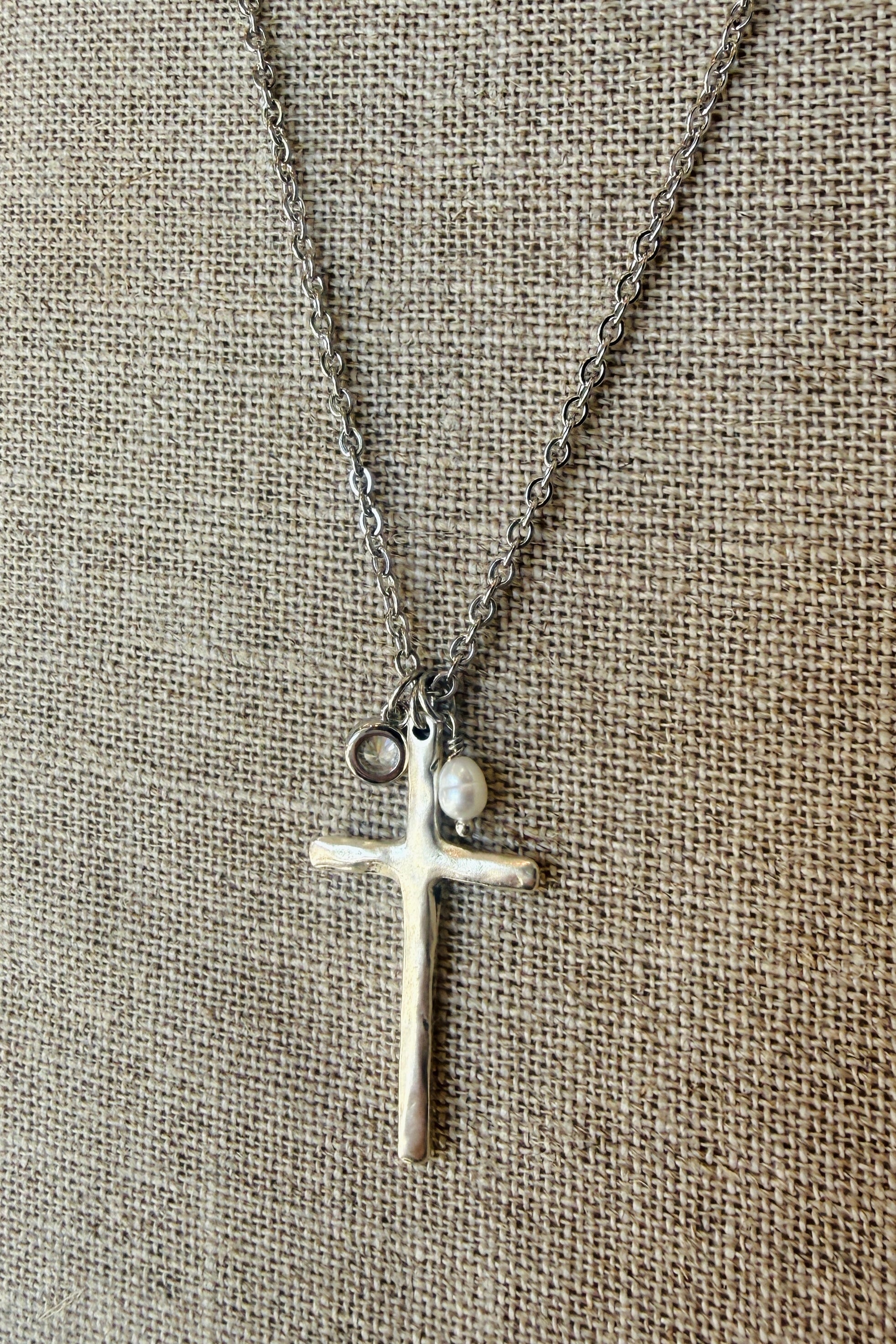 Silver Cross Necklace