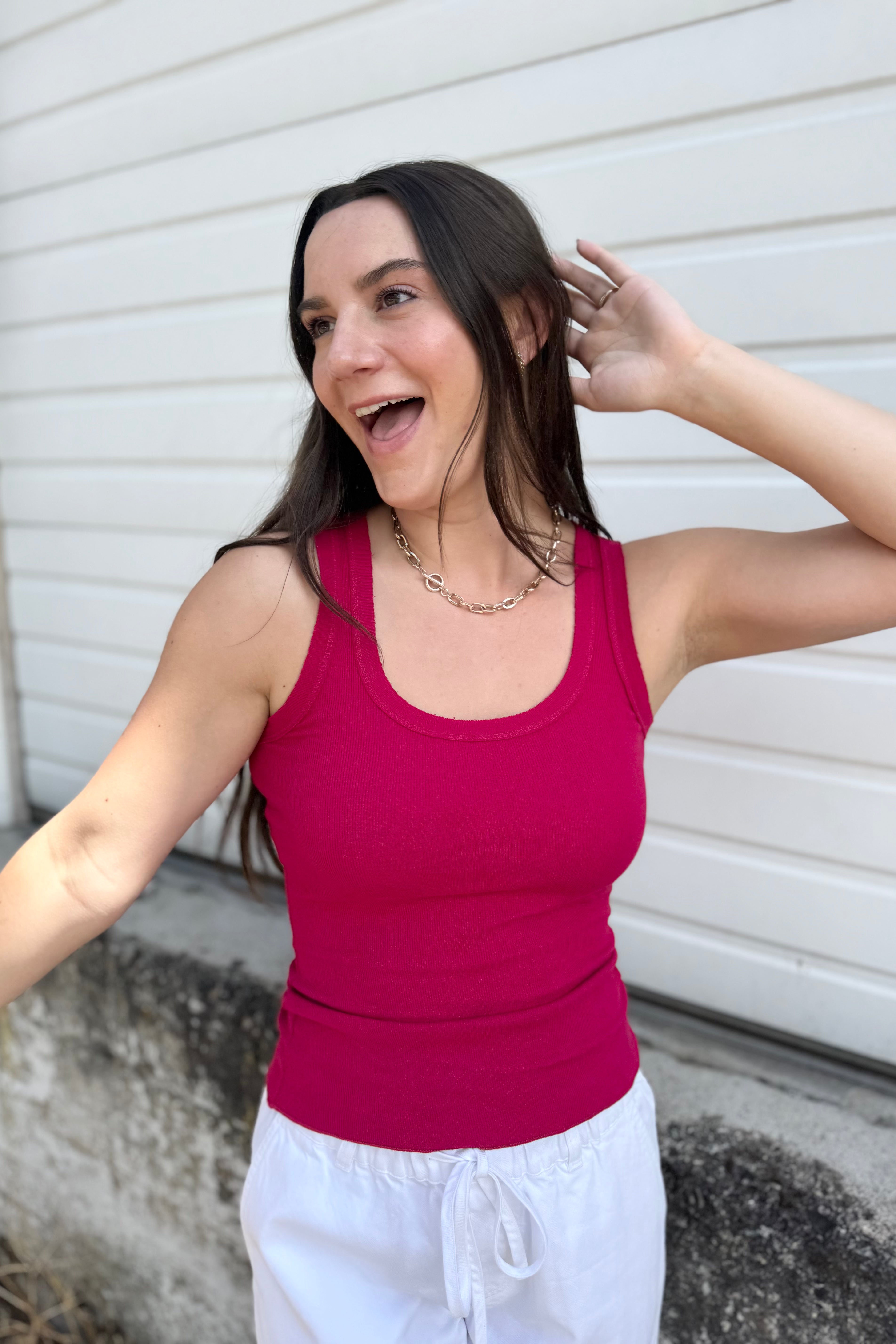 Tiburon Tank - Pink