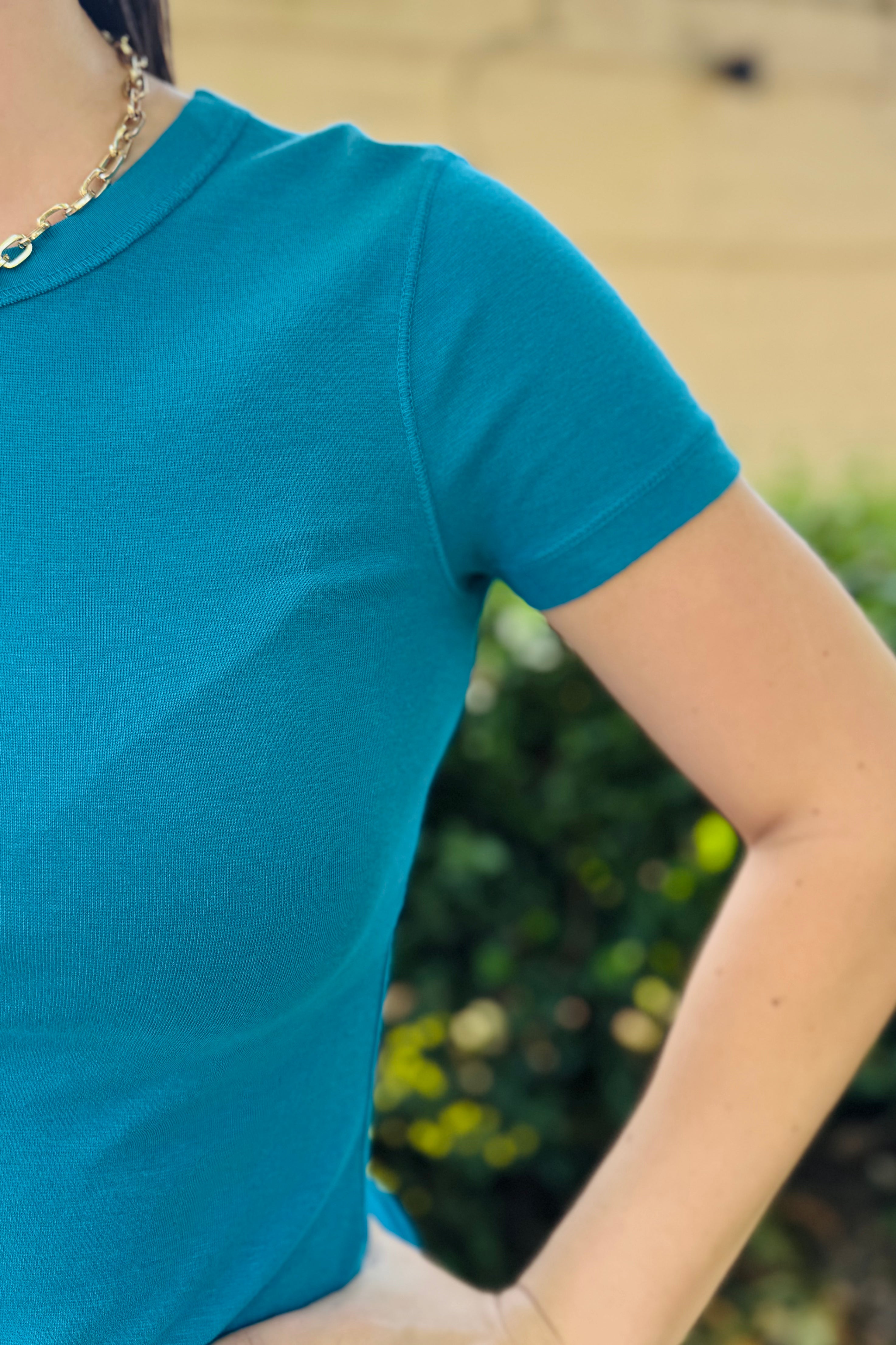 Luxx S/S Crewneck-Turquiose