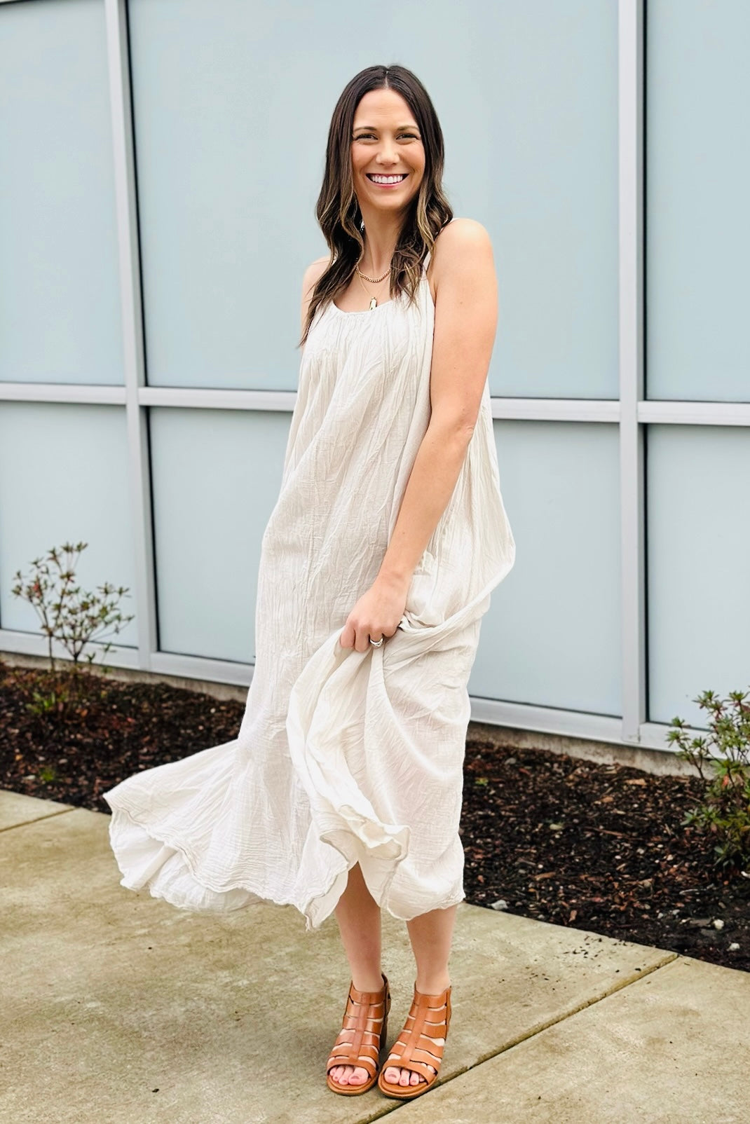 Gauze Maxi Dress