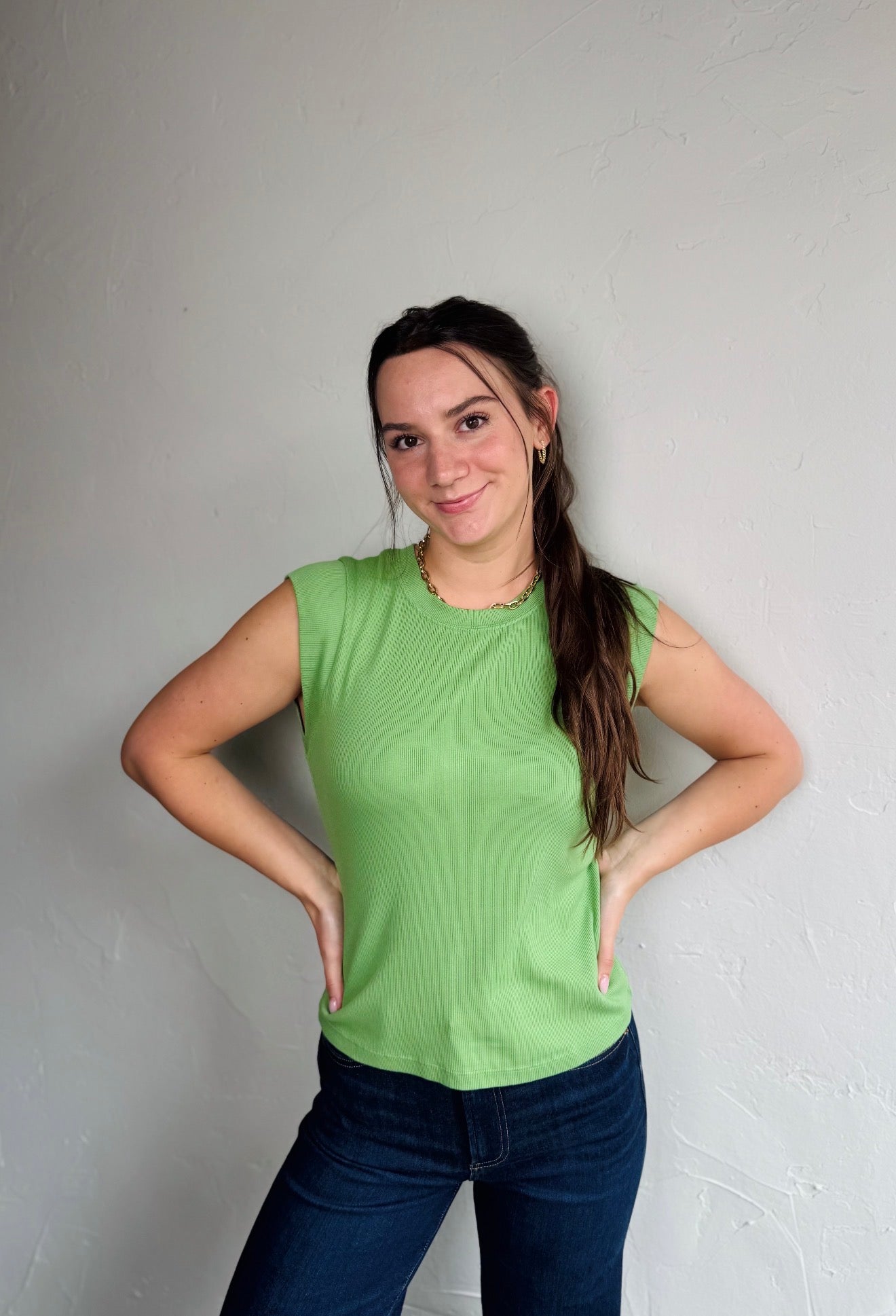 Rhea Power Shoulder Tee