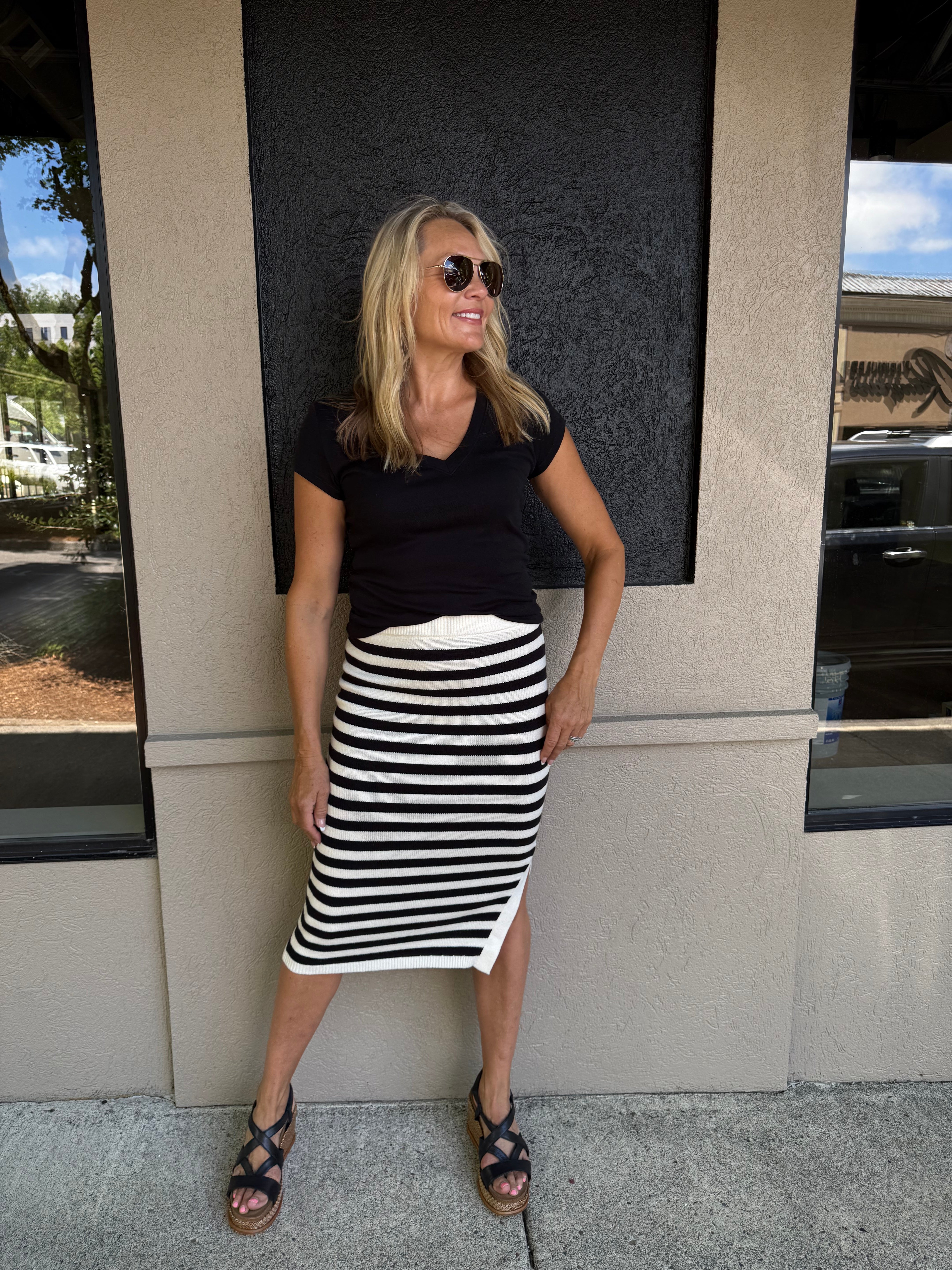 Side Slit Midi