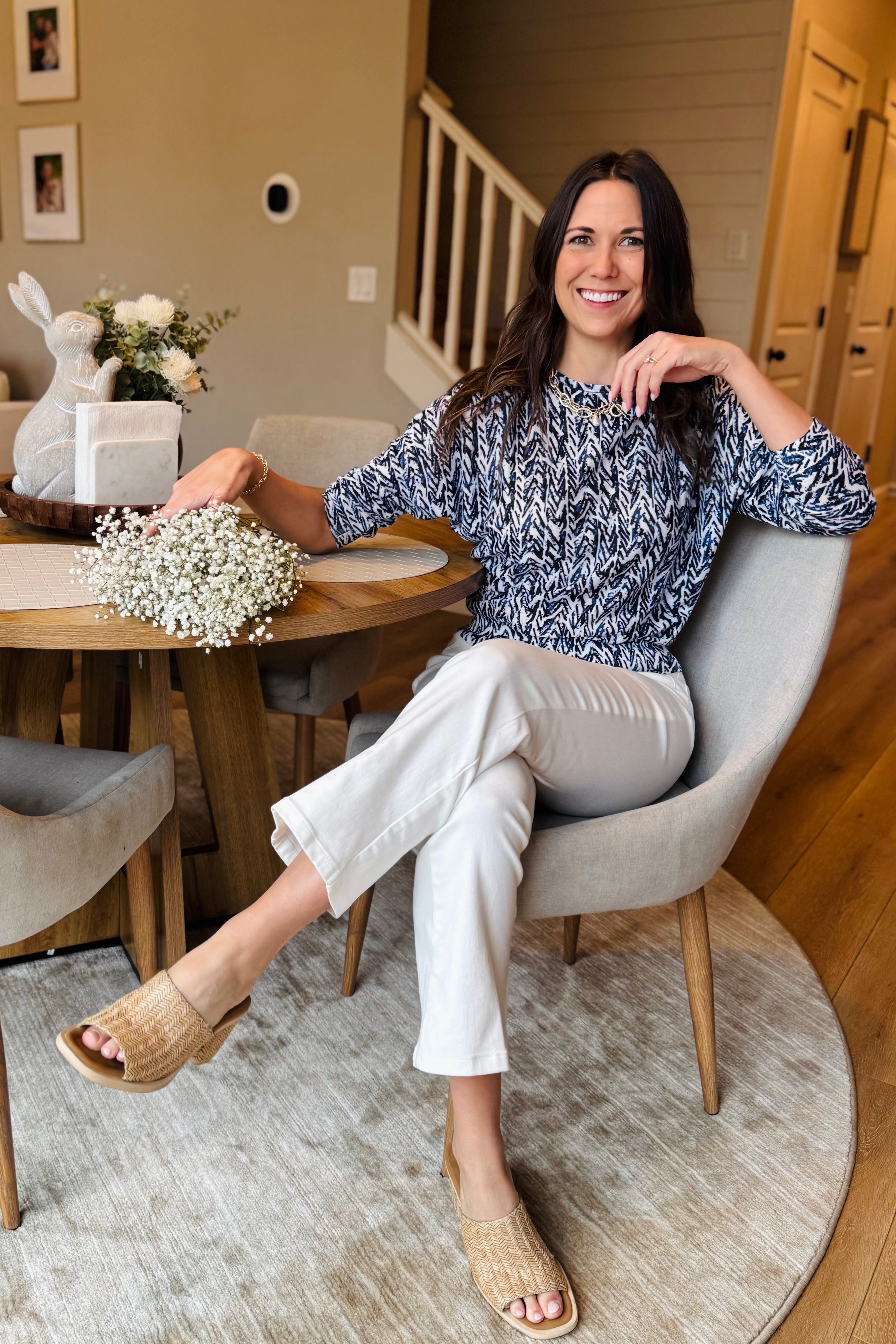 Indigo Crosshatch Sweater